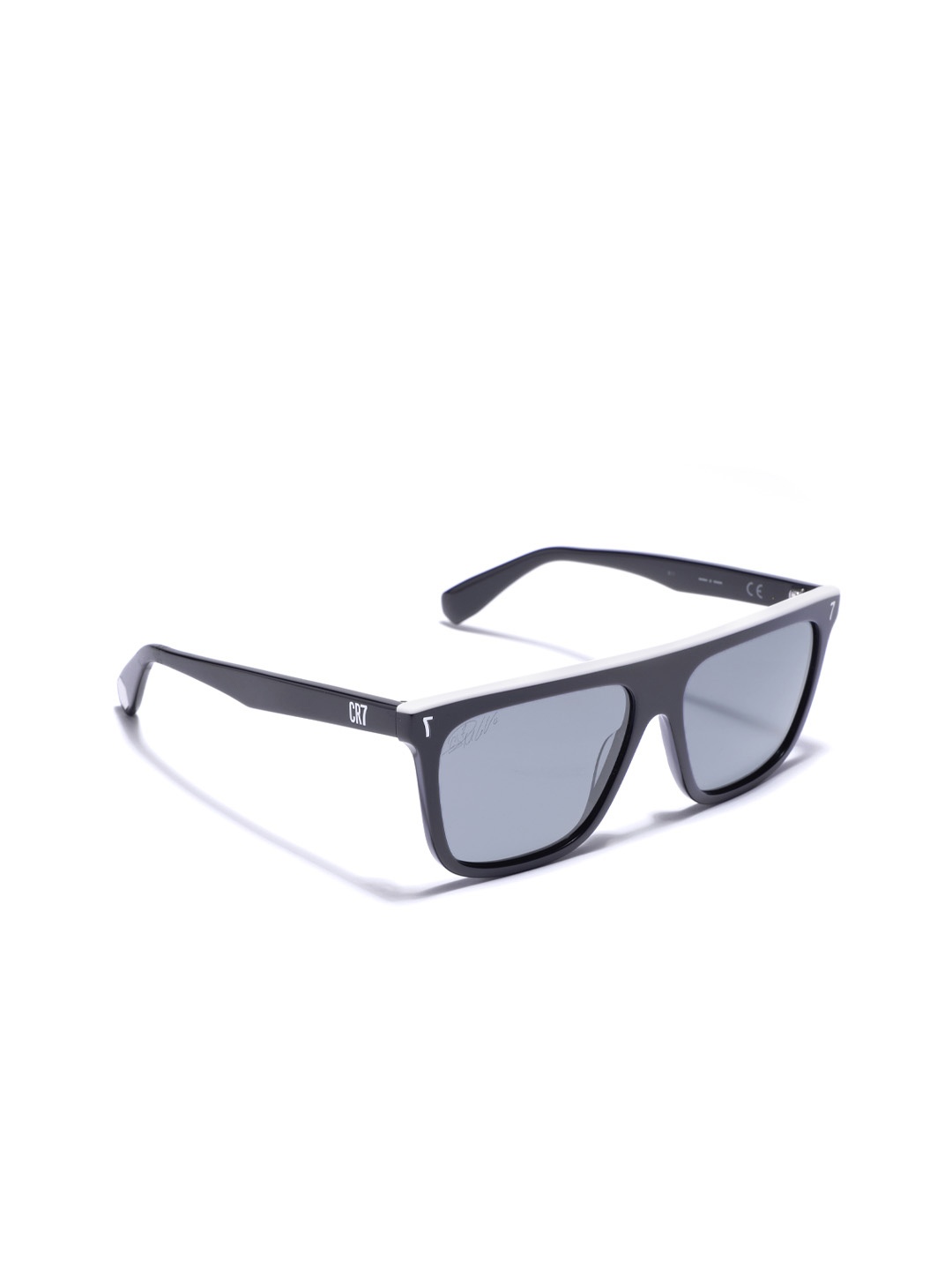 

CR7 Men Rectangle Sunglasses with Polarised and UV Protected Lens CR7018S.009.001, Black