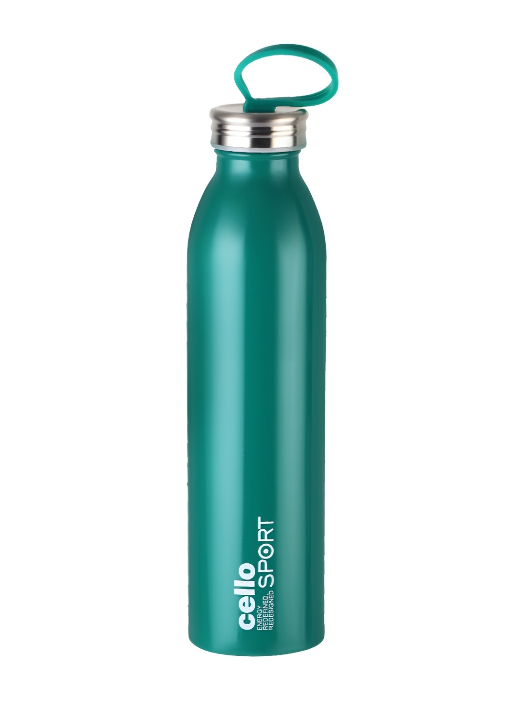 

Cello Green & Silver-Toned Single Stainless Steel Printed Flask 900 ml