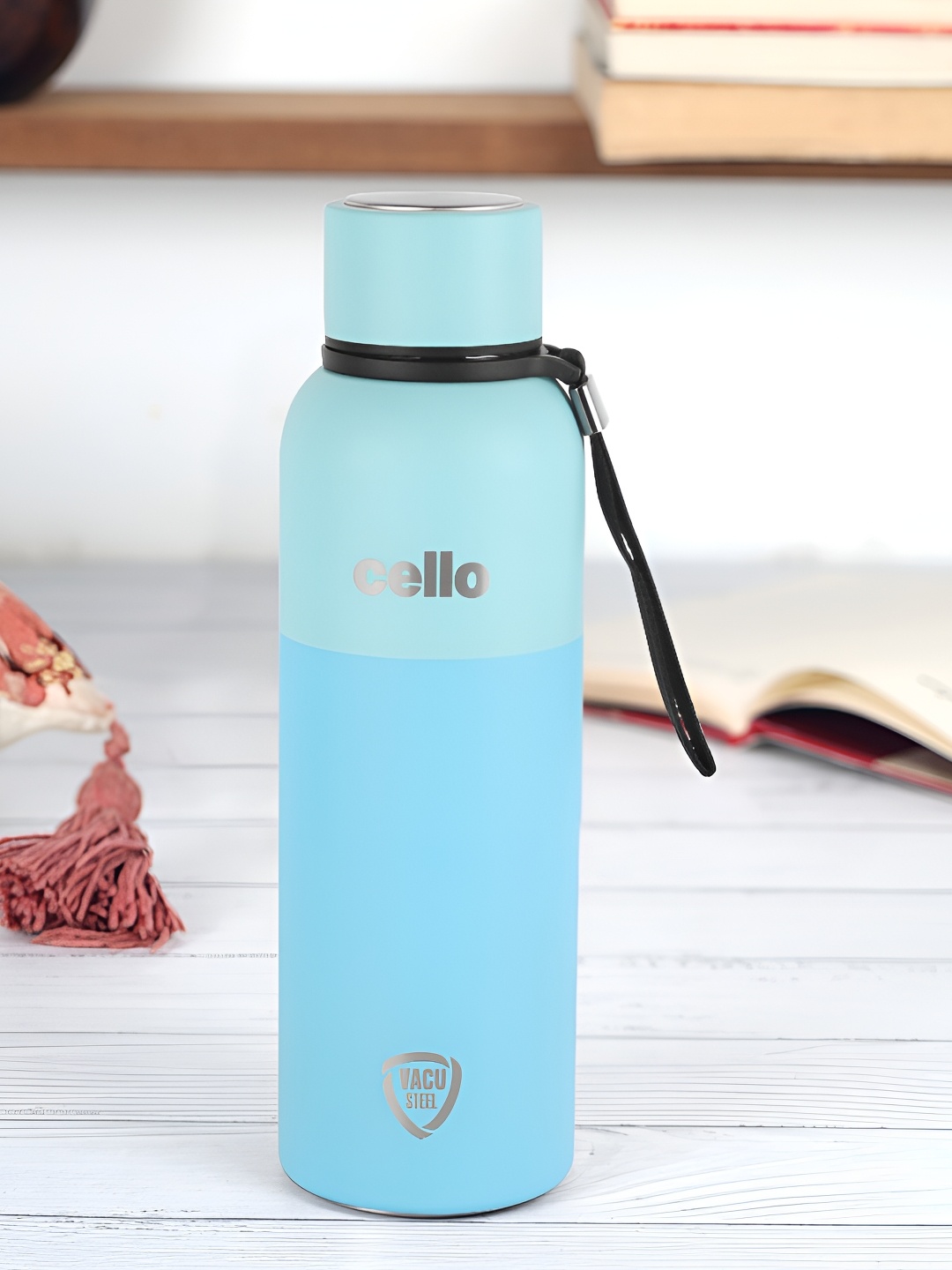 

Cello Blue Printed Stainless Steel Water Bottle 550 ml