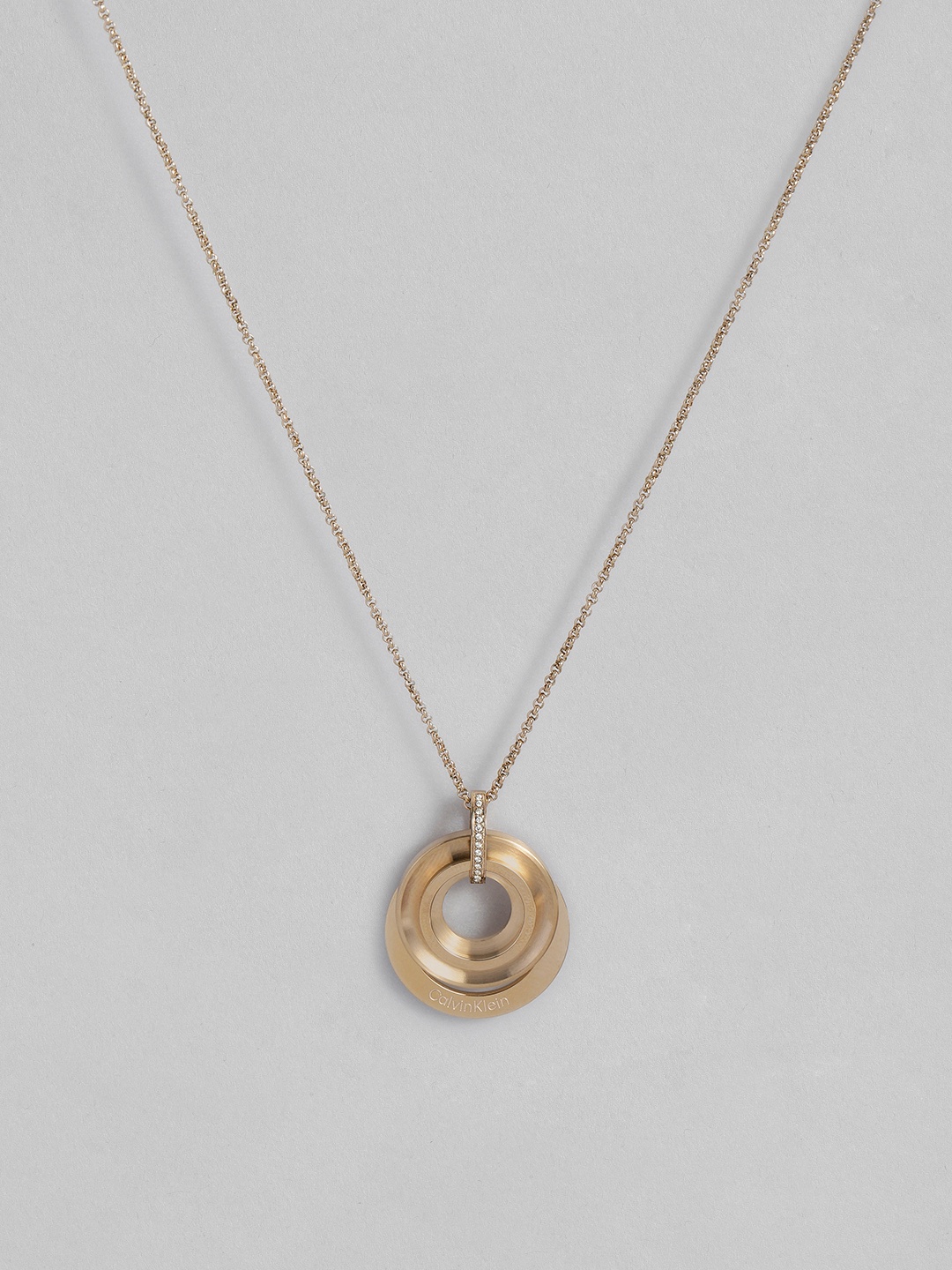 

Calvin Klein Brass-Plated Necklace, Rose gold