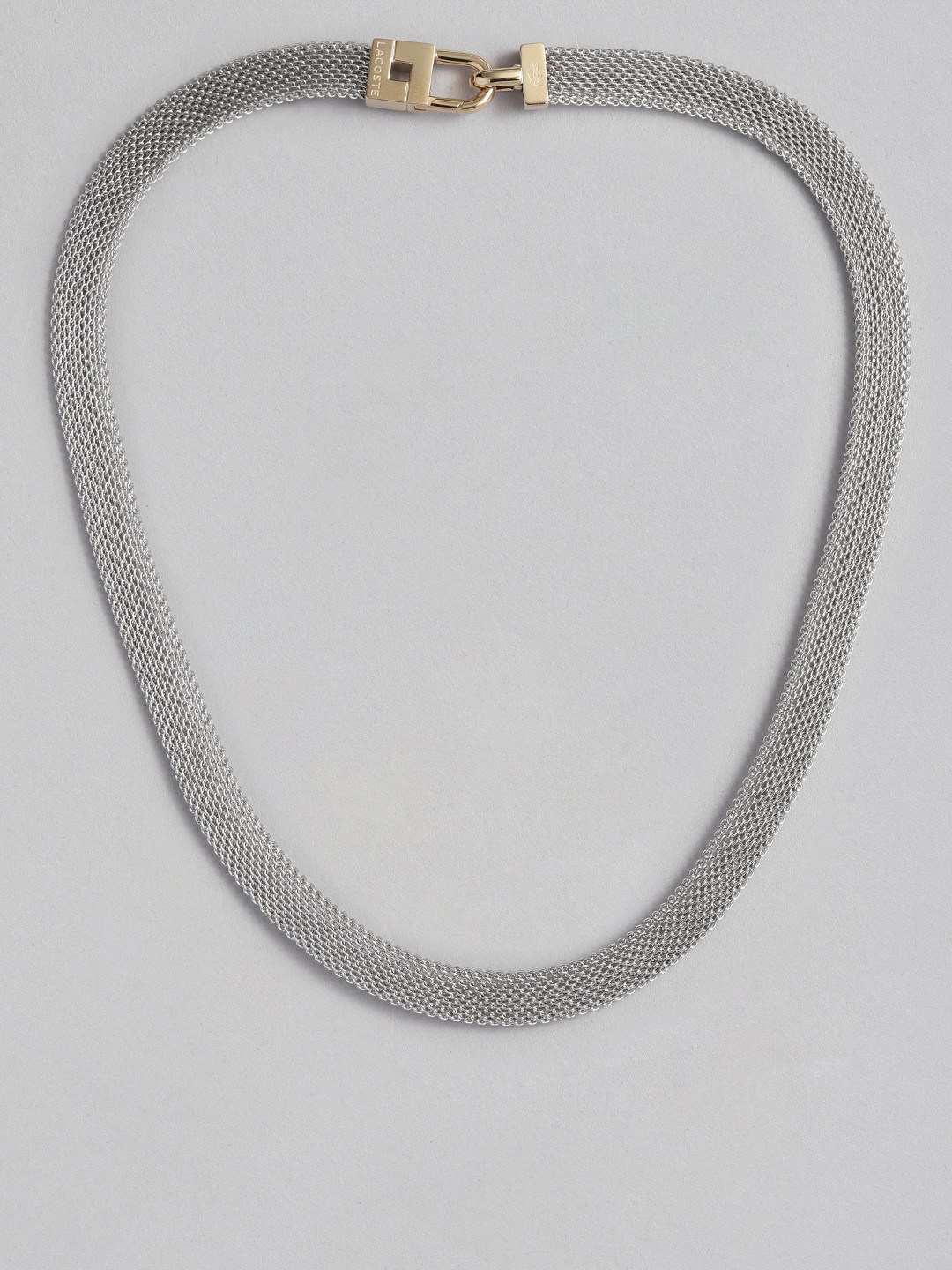 

Lacoste Enie Brass-Plated Necklace, Silver