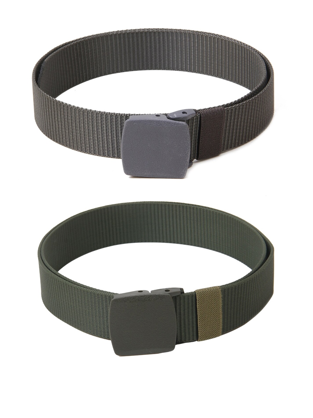 

Calvadoss Men Textured 2 Belts, Green
