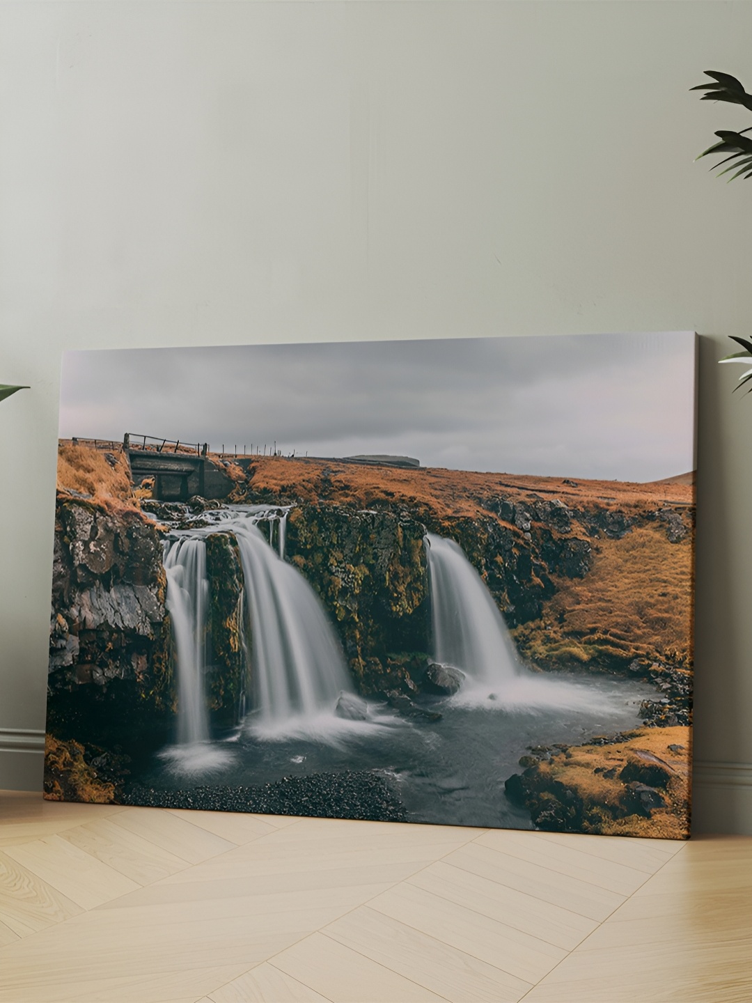 

CLAWCRAFTS Brown Wooden Painting Wall Art
