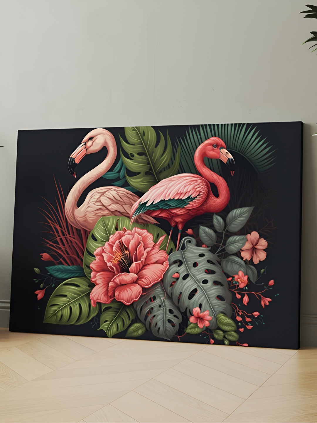 

CLAWCRAFTS Pink Wooden Painting Wall Art