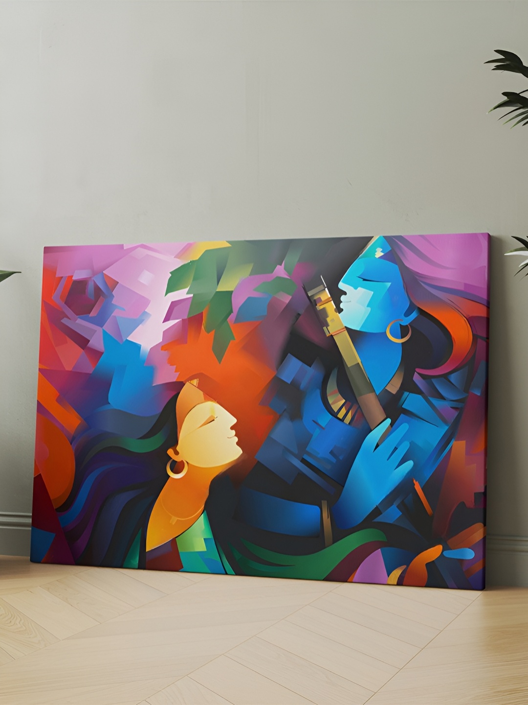 

CLAWCRAFTS Blue Wooden Religious Wall Art