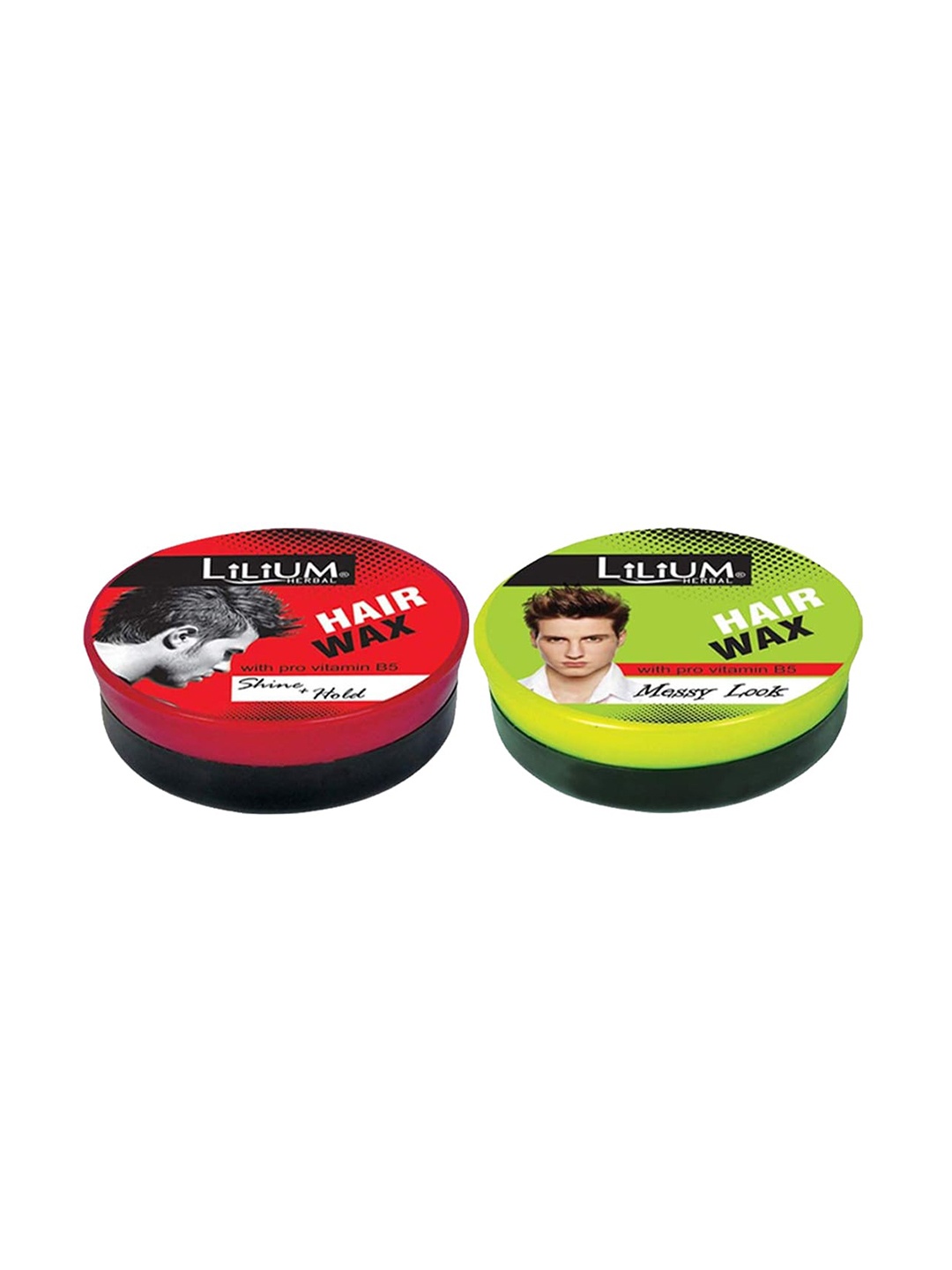 

Lilium Set Of 2 Shine+ Hold & Messy Look Styling Hair Wax - 40 gm Each, Red