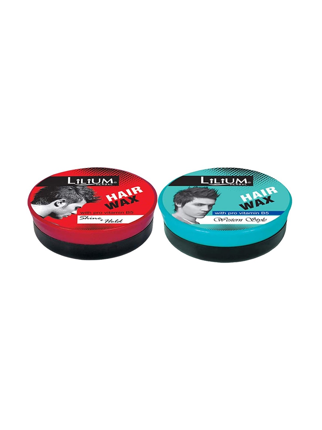 

Lilium Set Of 2 Shine+ Hold & Western Styling Hair Wax - 40 gm Each, Red