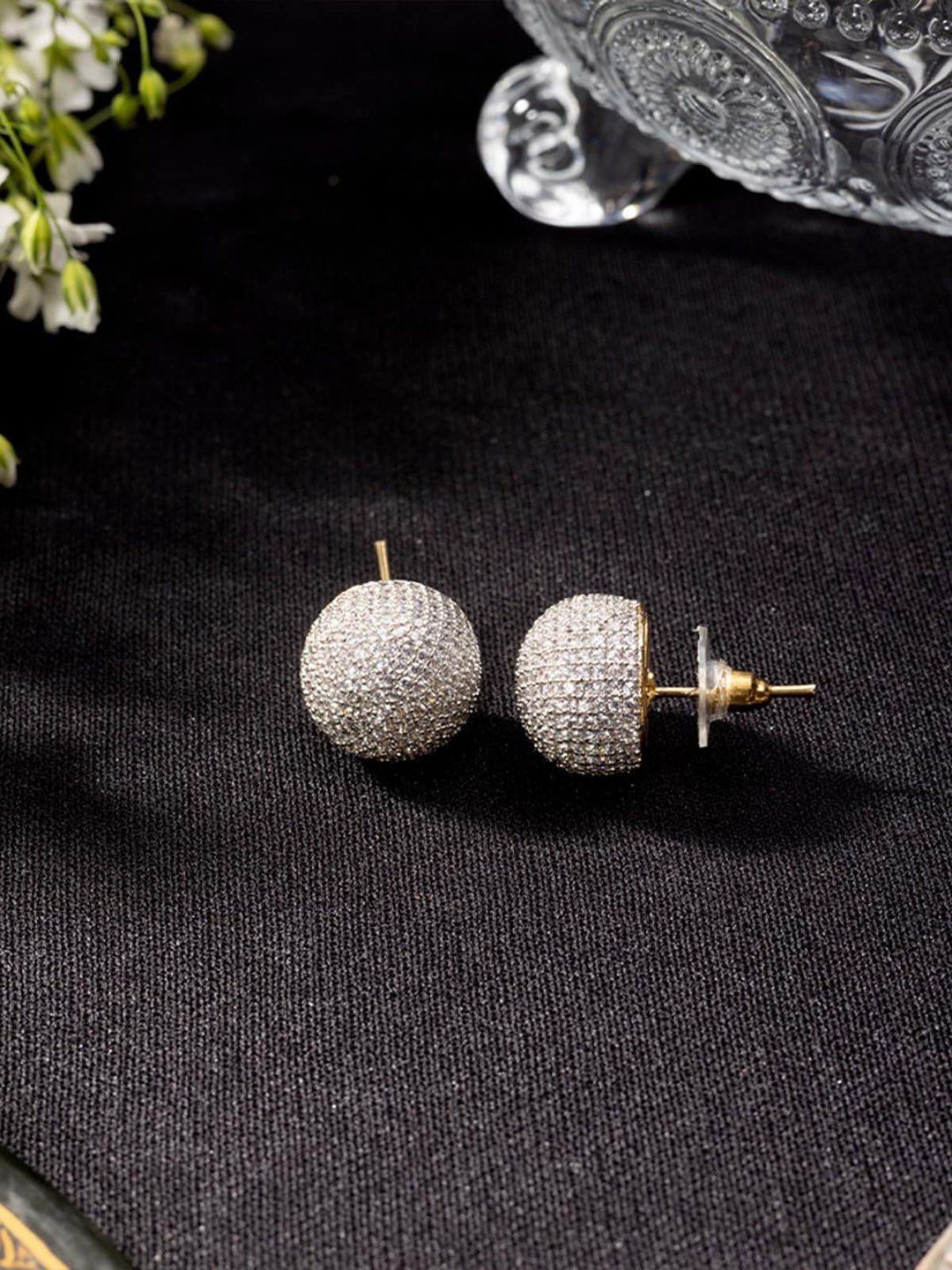 

Niscka Silver Plated Stud Earrings
