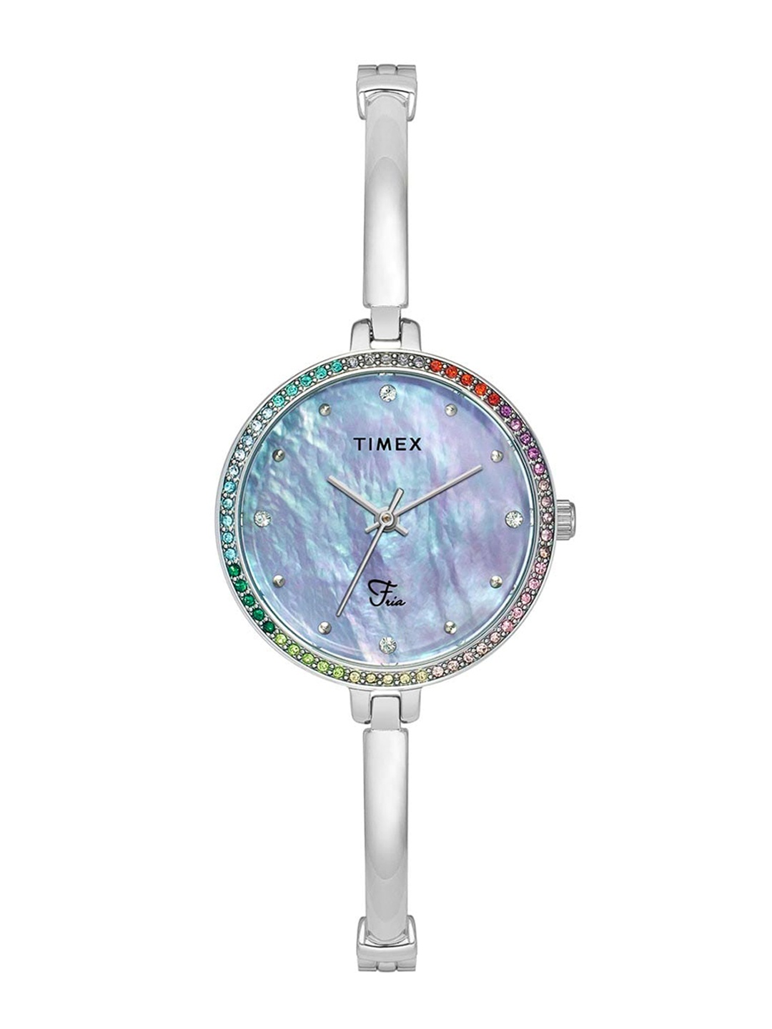

Timex Women Brass Dial & Bracelet Style Straps Analogue Watch TWEL18404, Blue