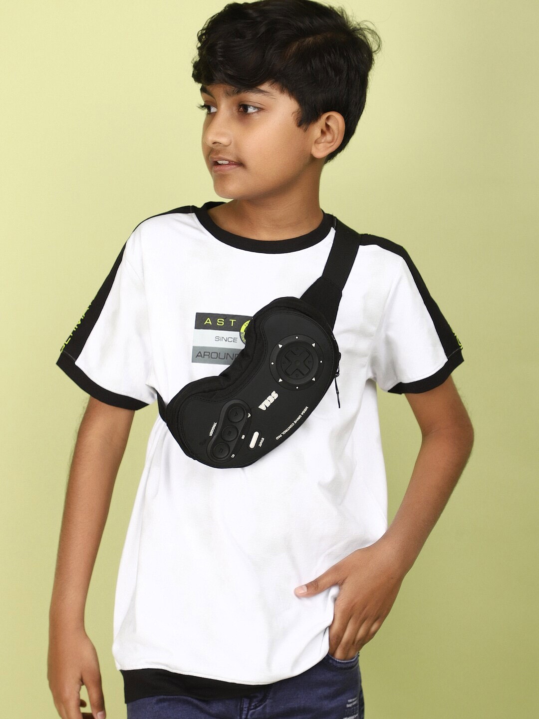 

V-Mart Boys Typography Printed Round Neck Casual T-shirt, White