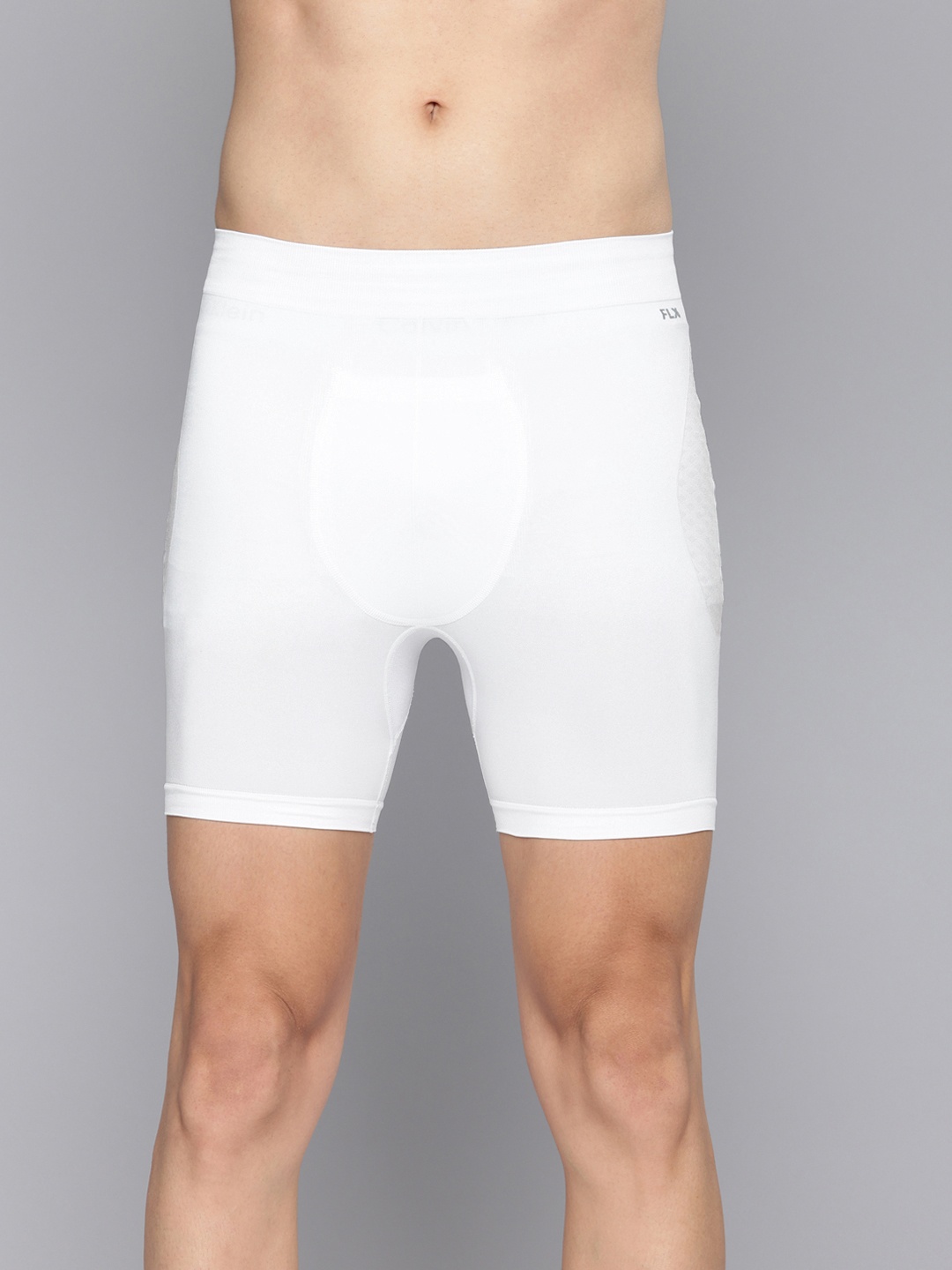 

FLX By Decathlon Men White Groin Gaurd Campatible Cricket Compression Shorts