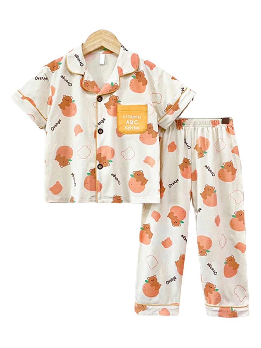 

StyleCast x Revolte Girls Printed Night Suit, White