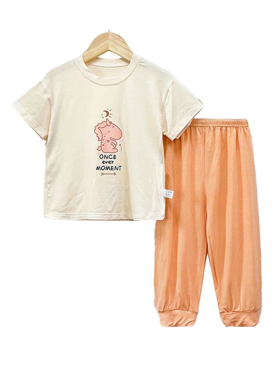 

StyleCast x Revolte Girls Printed Night Suit, Beige