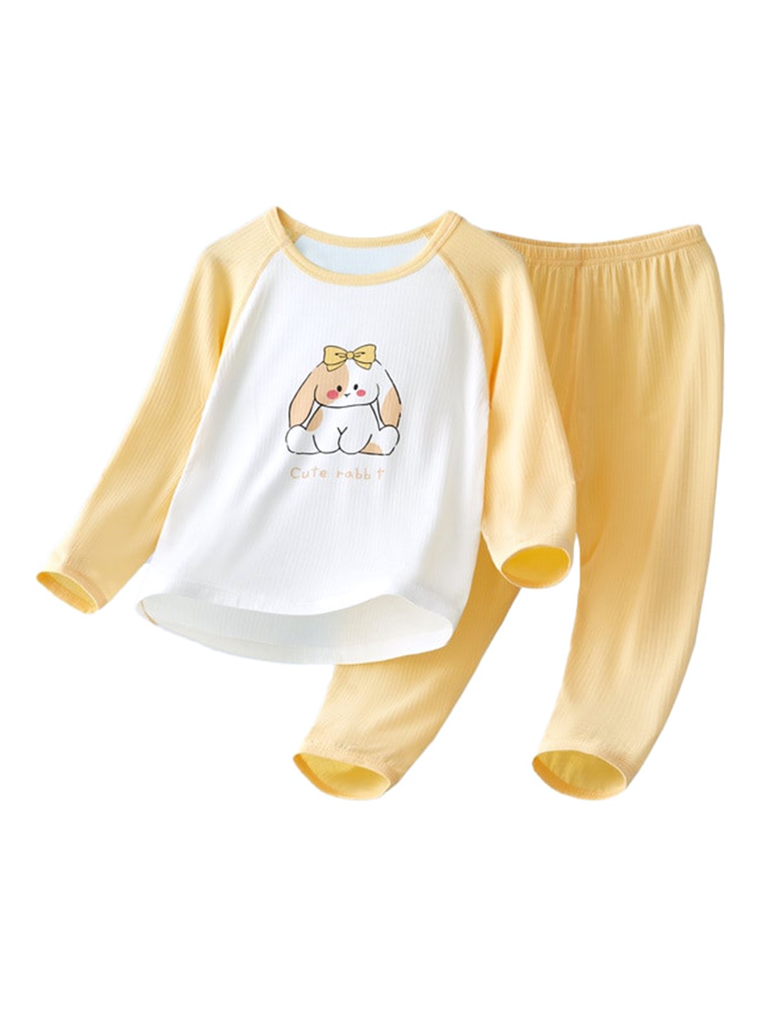 

StyleCast x Revolte Girls Printed Night Suit, Yellow