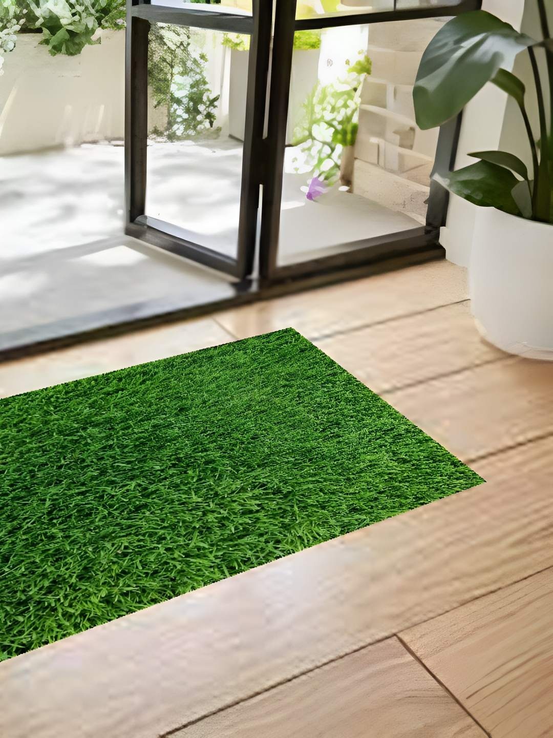 

REVEXO Green Artificial Grass Door Mat