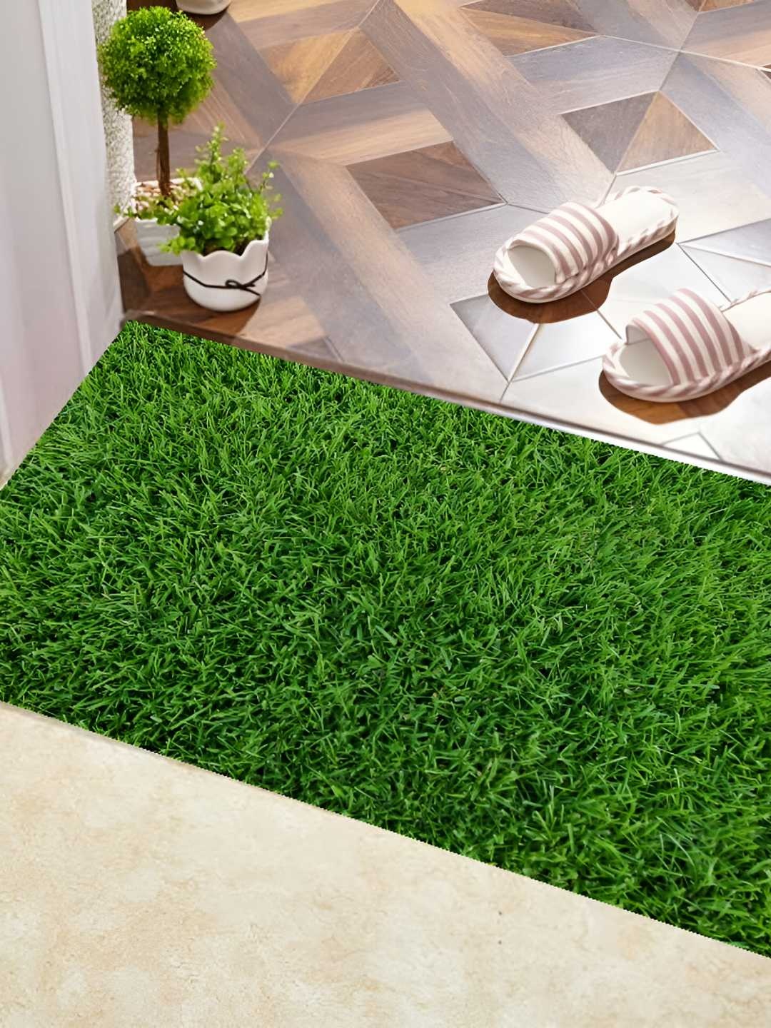 

REVEXO Green Artificial Grass Door Mat
