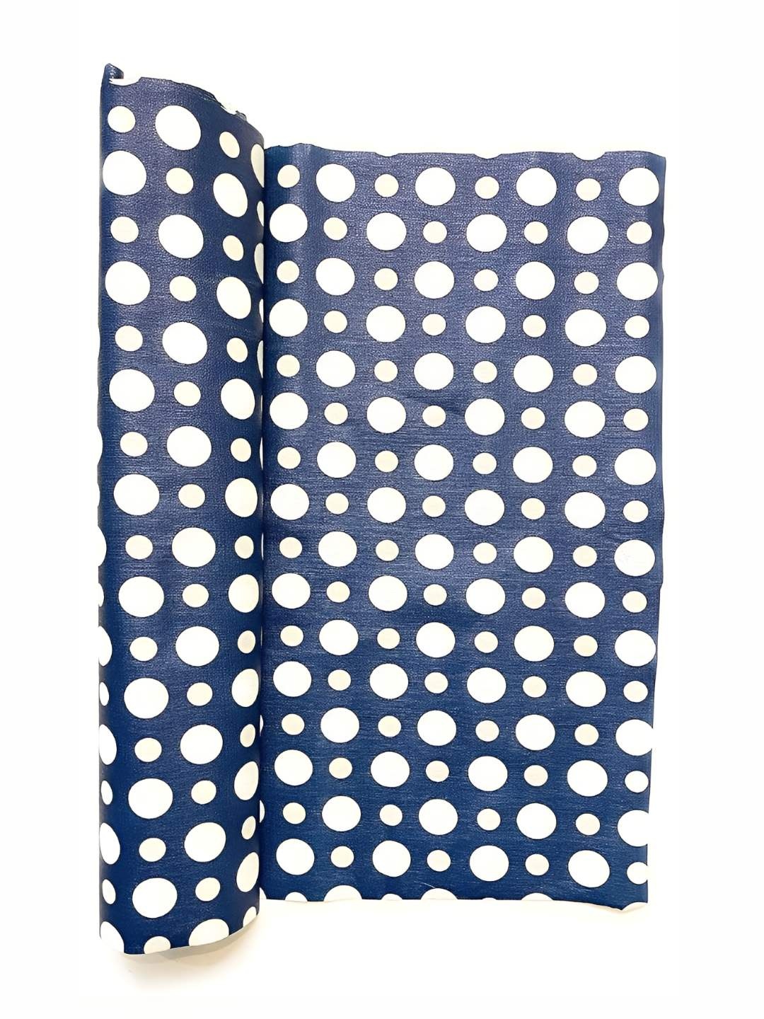 

REVEXO Navy Blue & White Printed Water-Resistant Drawer Mat