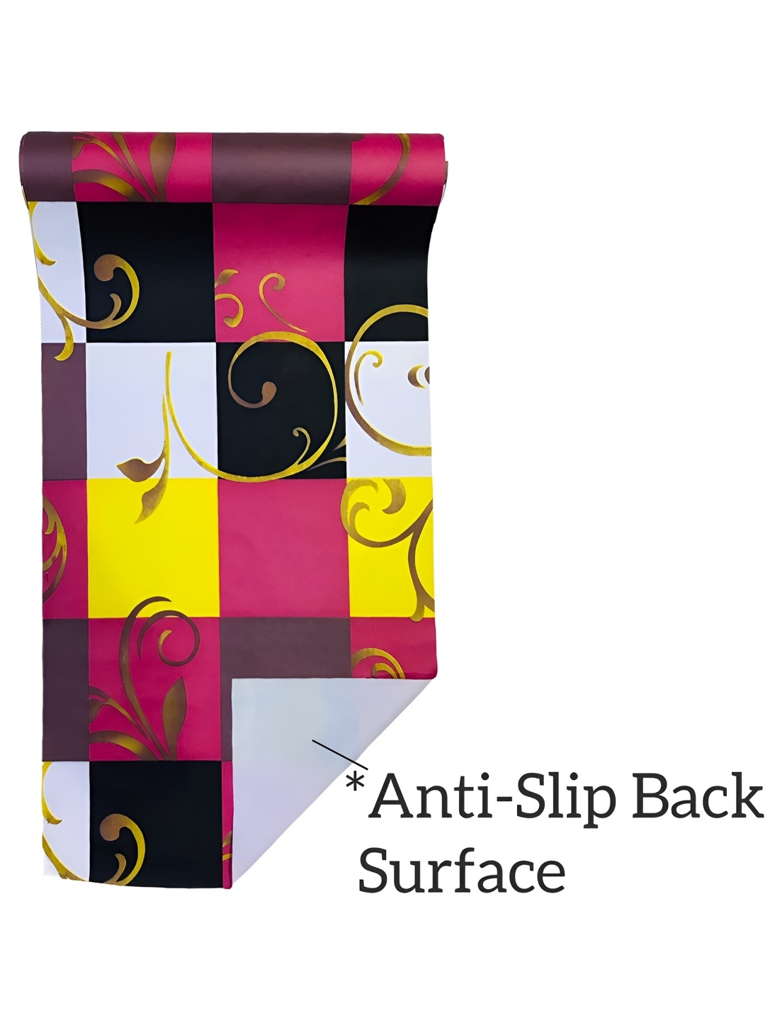 

REVEXO Pink & Black Printed Water-Resistant Shelf Liner