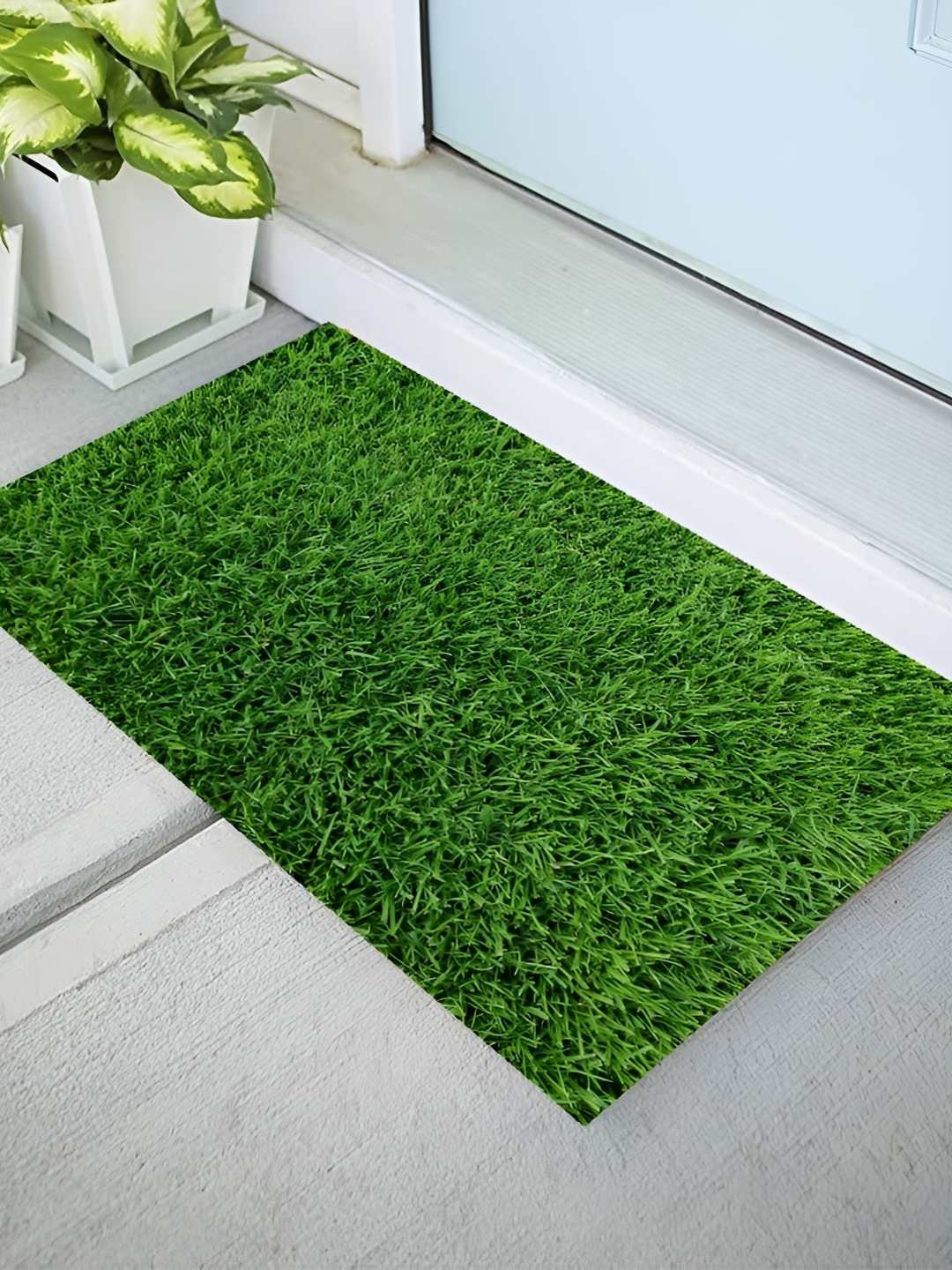 

REVEXO Green Artificial Grass Door Mat