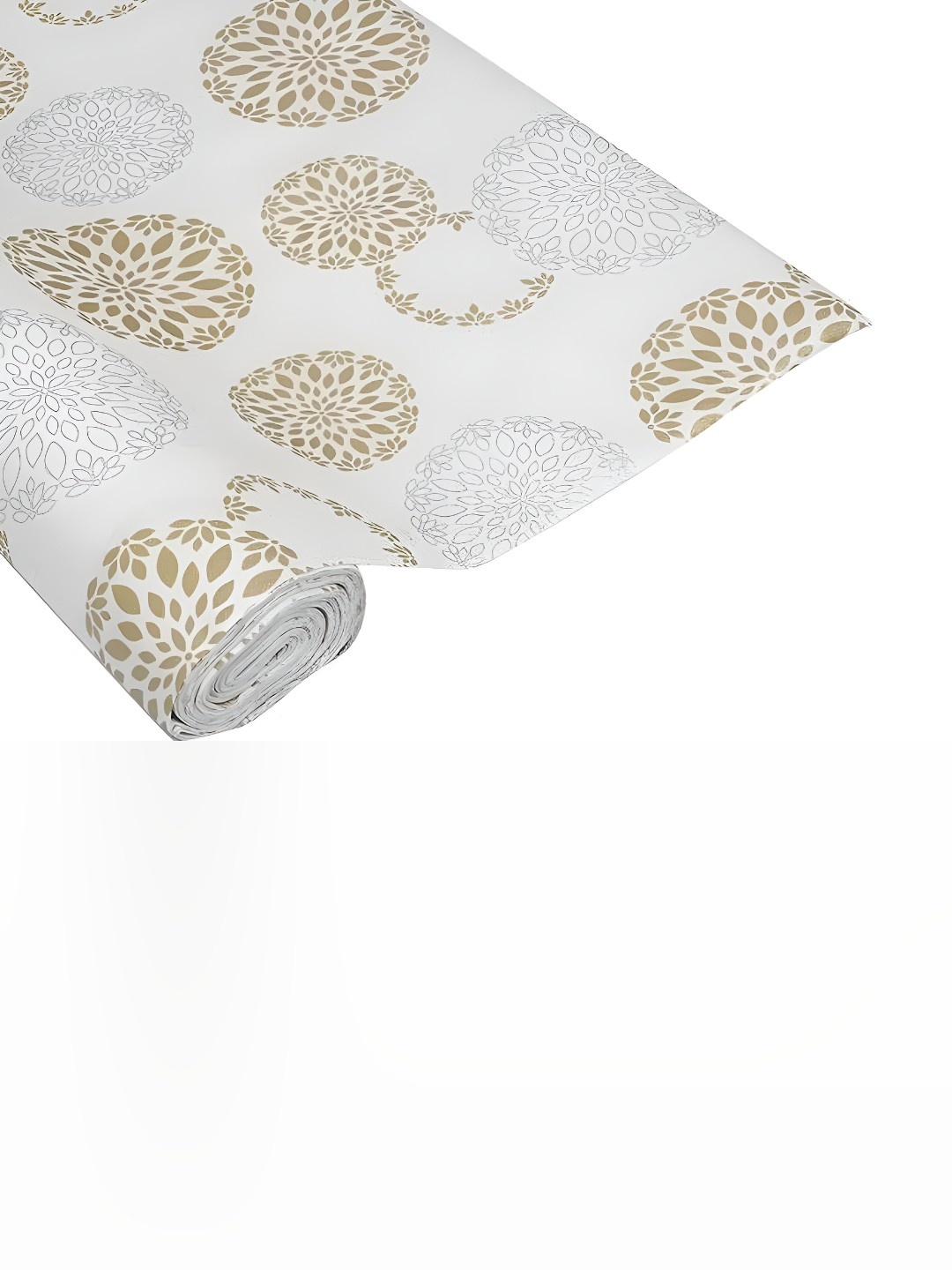 

REVEXO White & Beige Printed Water-Resistant Shelf Liner