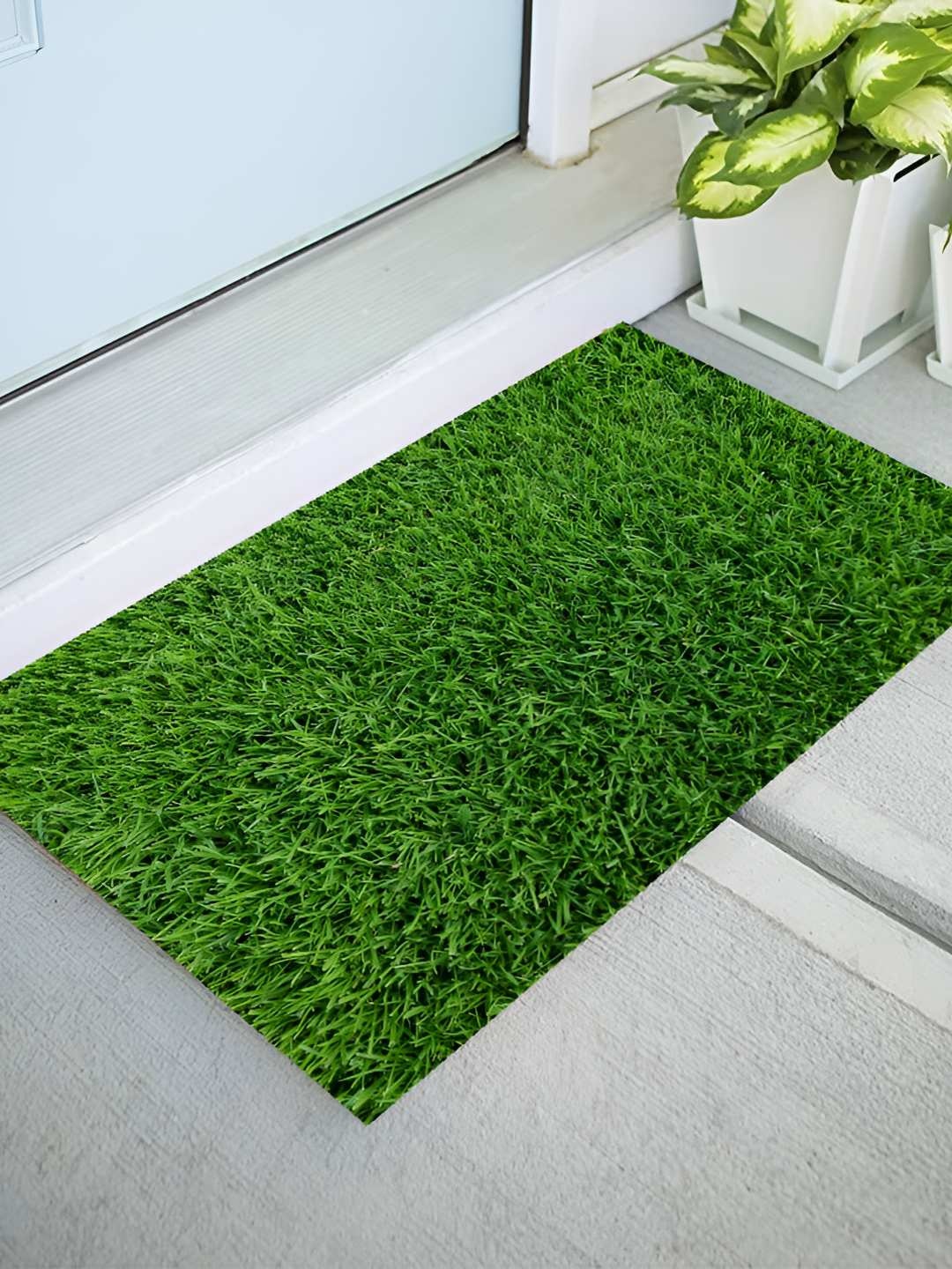 

REVEXO Green Artificial Grass Door Mat