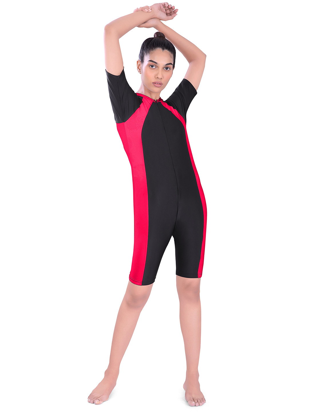

Fiesta Clara Colourblocked One-Piece Legsuit, Fuchsia
