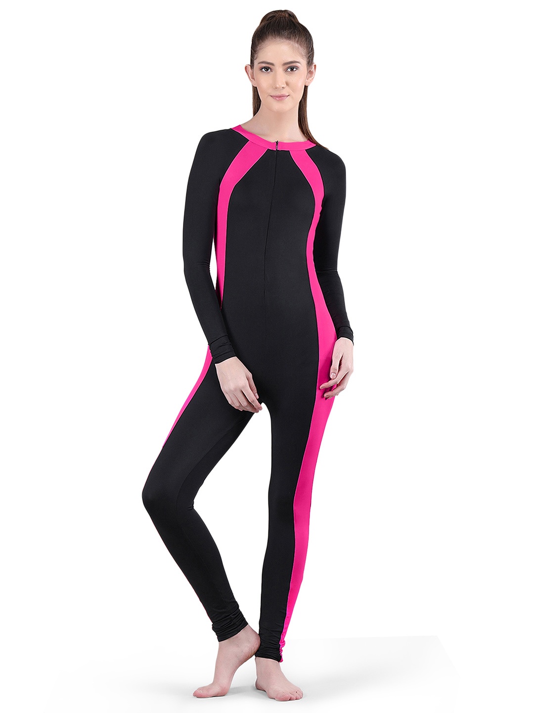

Fiesta Clara Colourblocked Legsuit, Pink