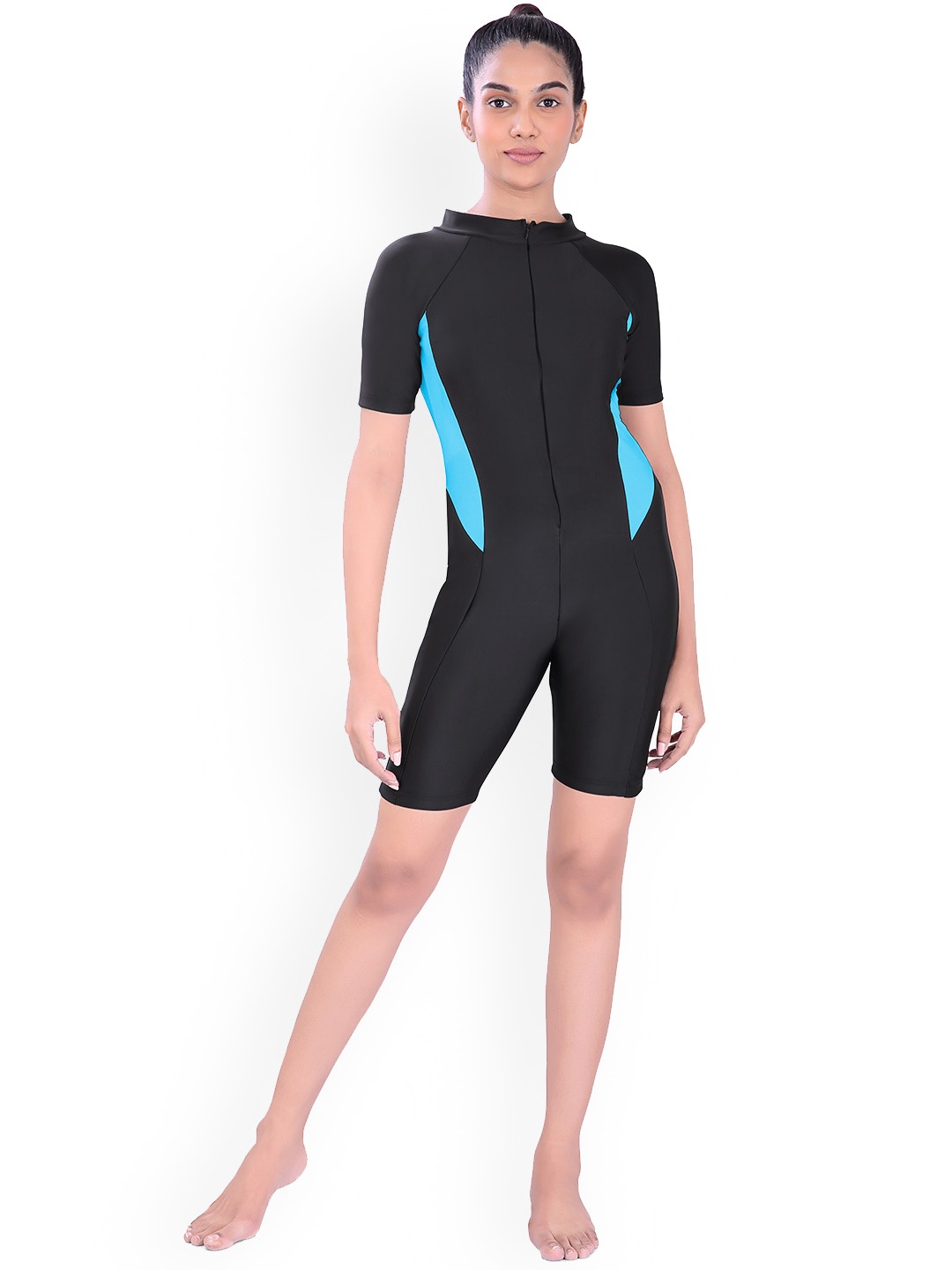 

Fiesta Clara Colourblocked Legsuit, Blue