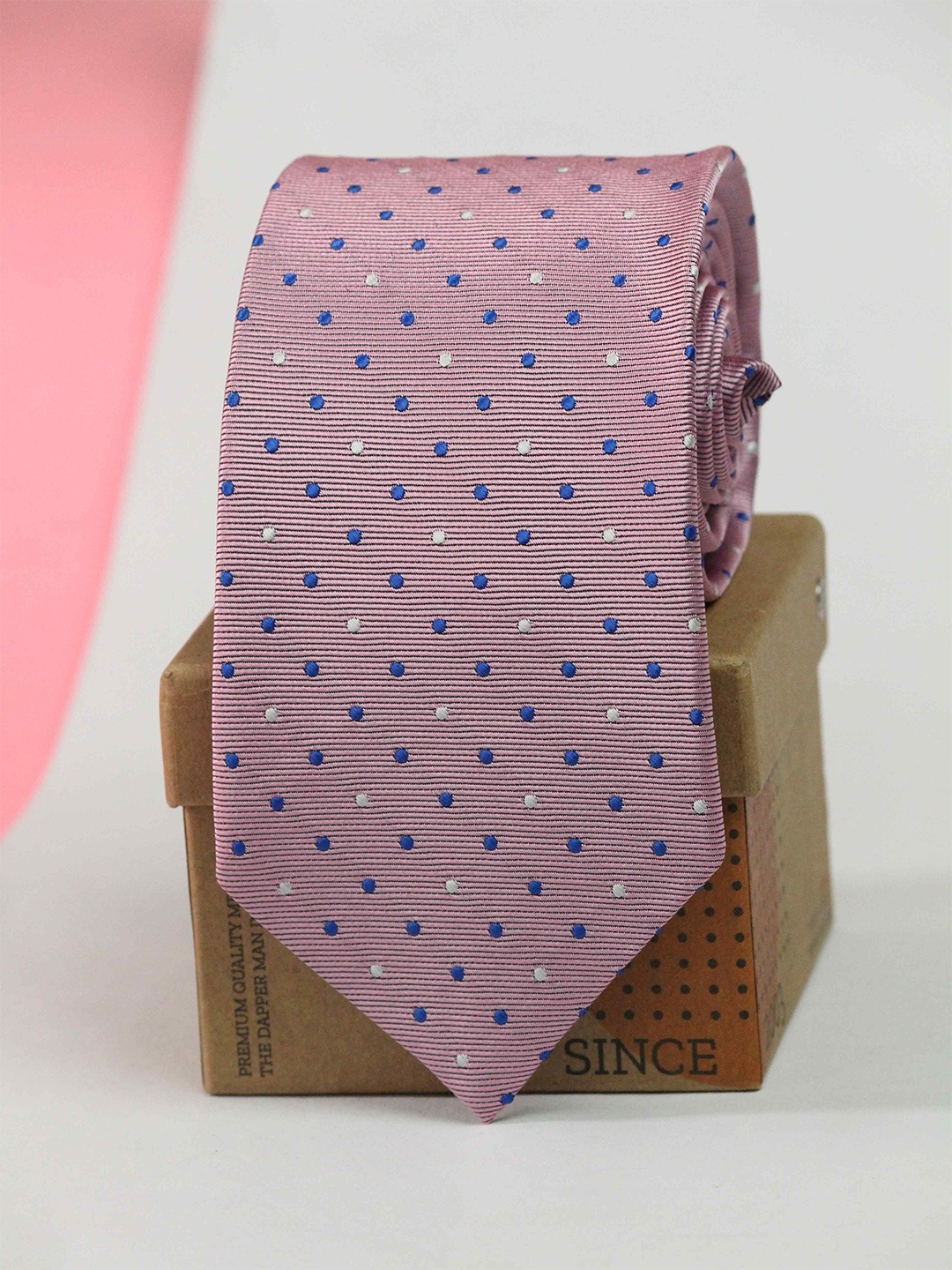

Tossido Men Woven Design Broad Tie, Purple