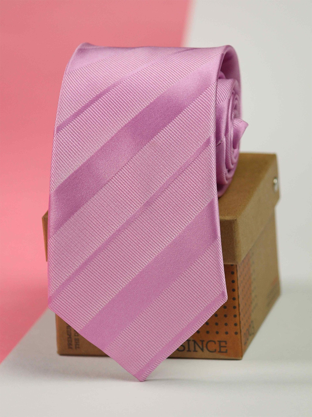 

Tossido Men Woven Design Broad Tie, Purple