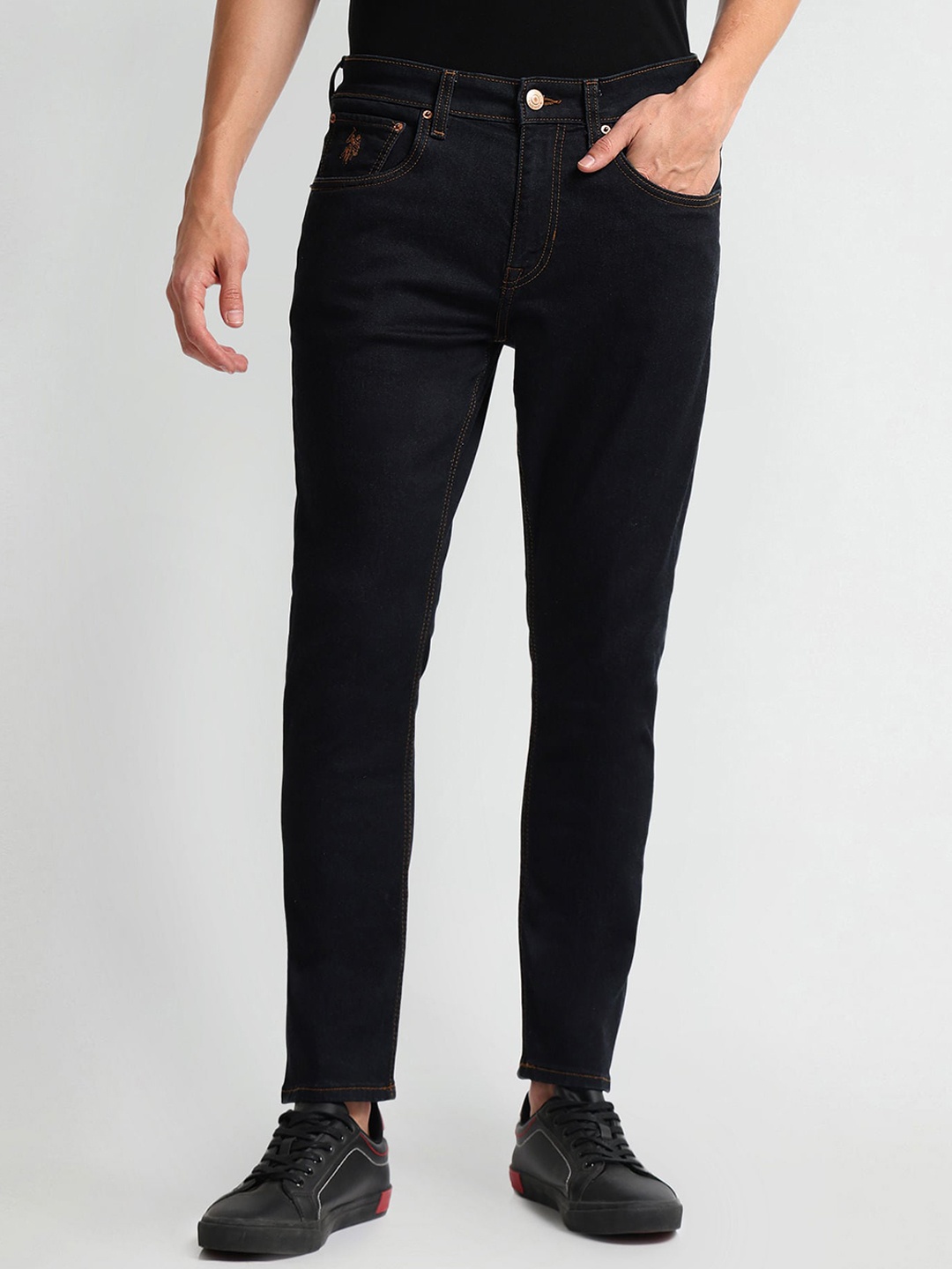 

U.S. Polo Assn. Denim Co. Men Tapered Fit Stretchable Jeans, Blue