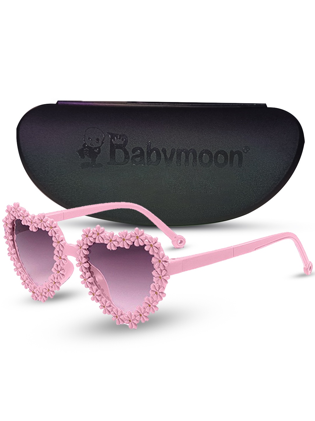 

Babymoon Kids Heart Shaped Sunglass with UV Protected Lens, Pink