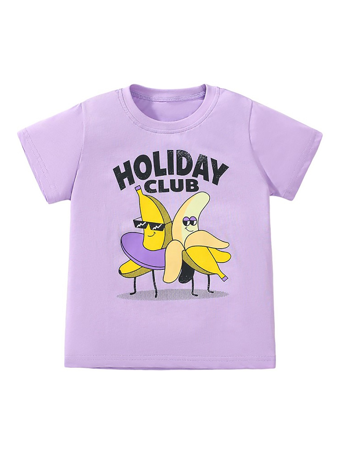 

StyleCast x Revolte Girls Purple Typography Printed Cotton T-shirt