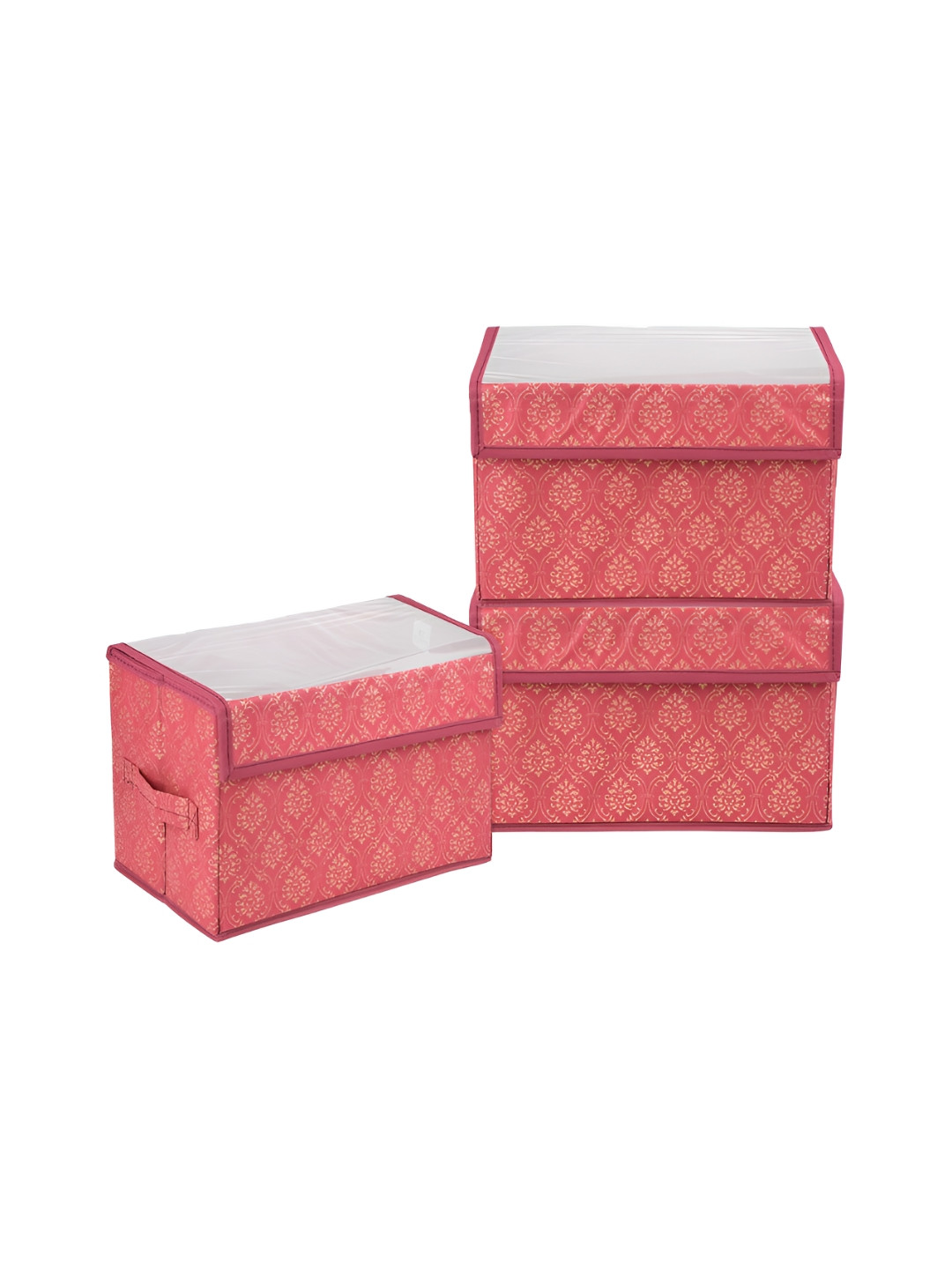 

Kuber Industries Maroon 3 Pieces Printed Multi-Utility Organisers