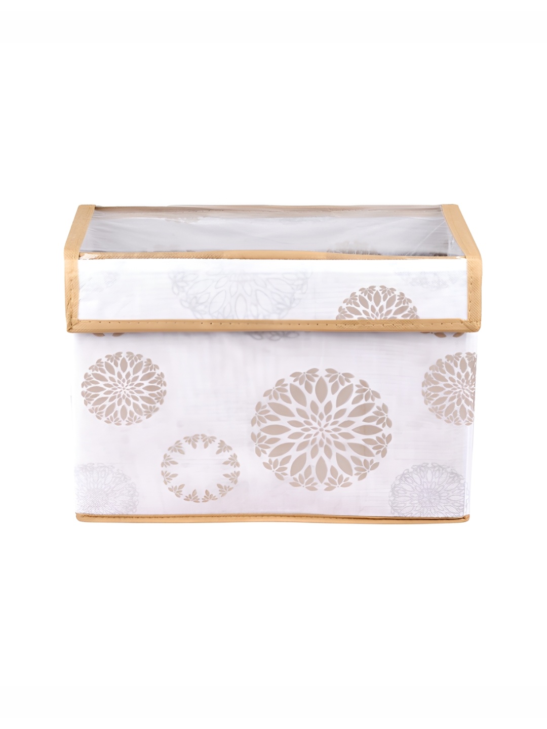 

Kuber Industries White & Brown 12 Pieces Printed Multi-Utility Organisers