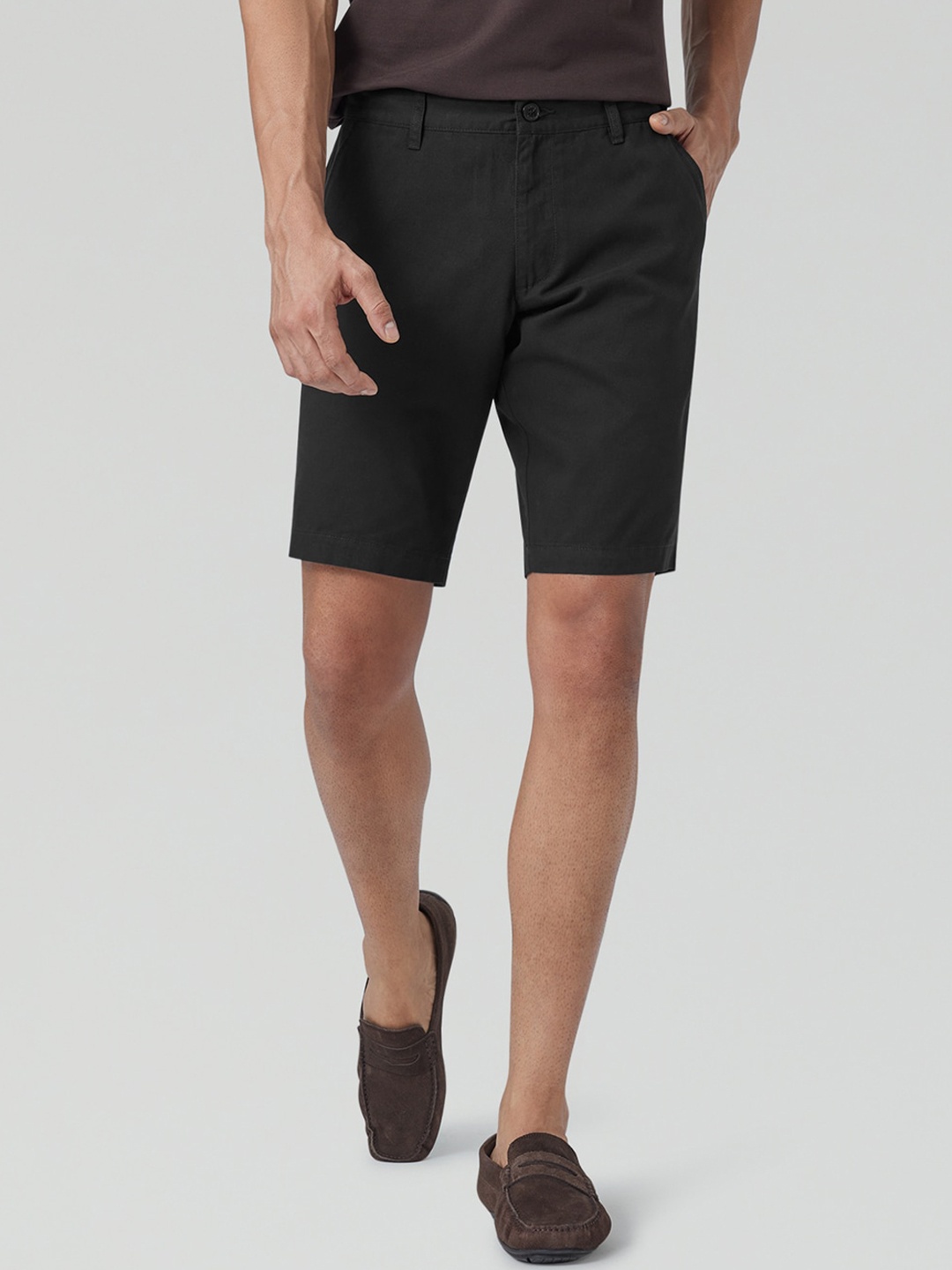 

XYXX Men Antimicrobial Pure Cotton Chino Shorts, Black