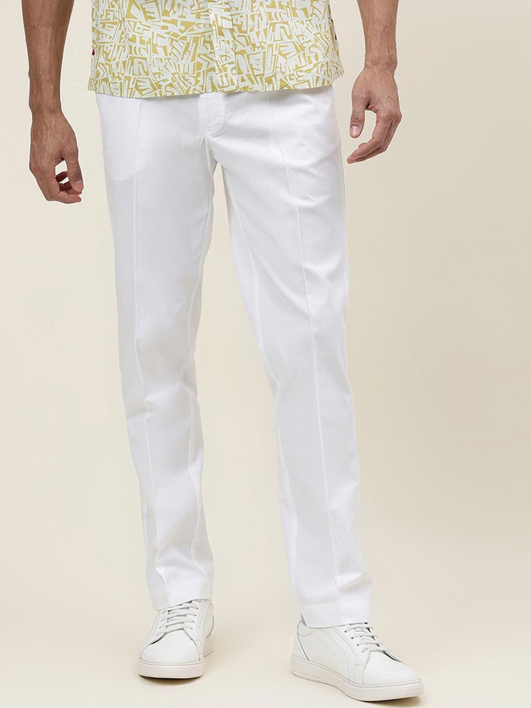 

Fabindia Slim Fit Chinos Trouser, White