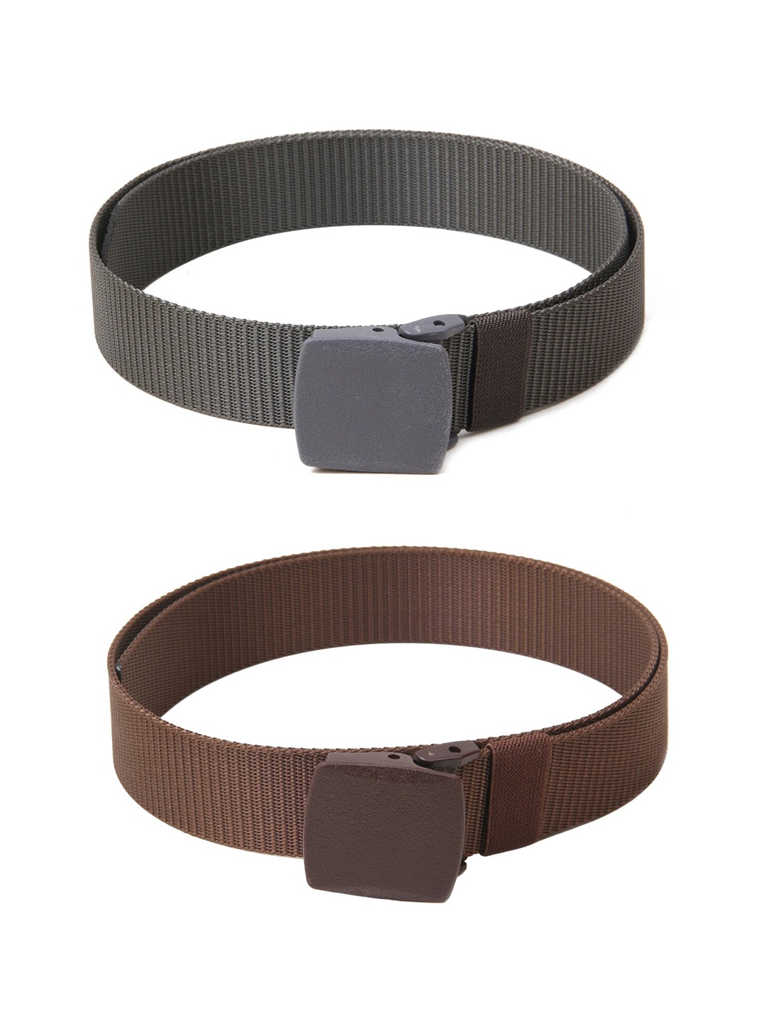 

Calvadoss Men Set Of 2 Textured Belt, Brown