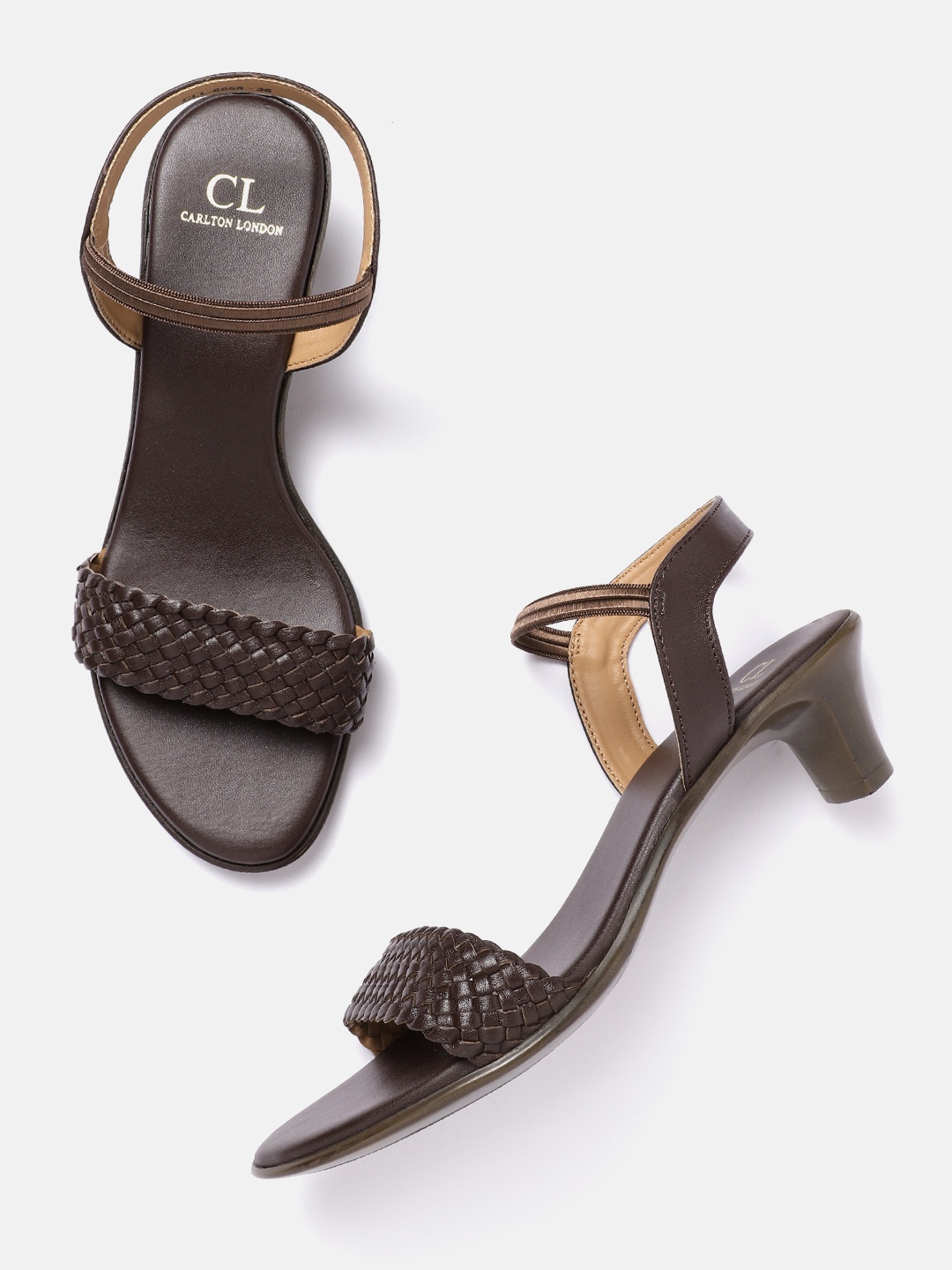 

Carlton London Open Toe Kitten Heel, Brown