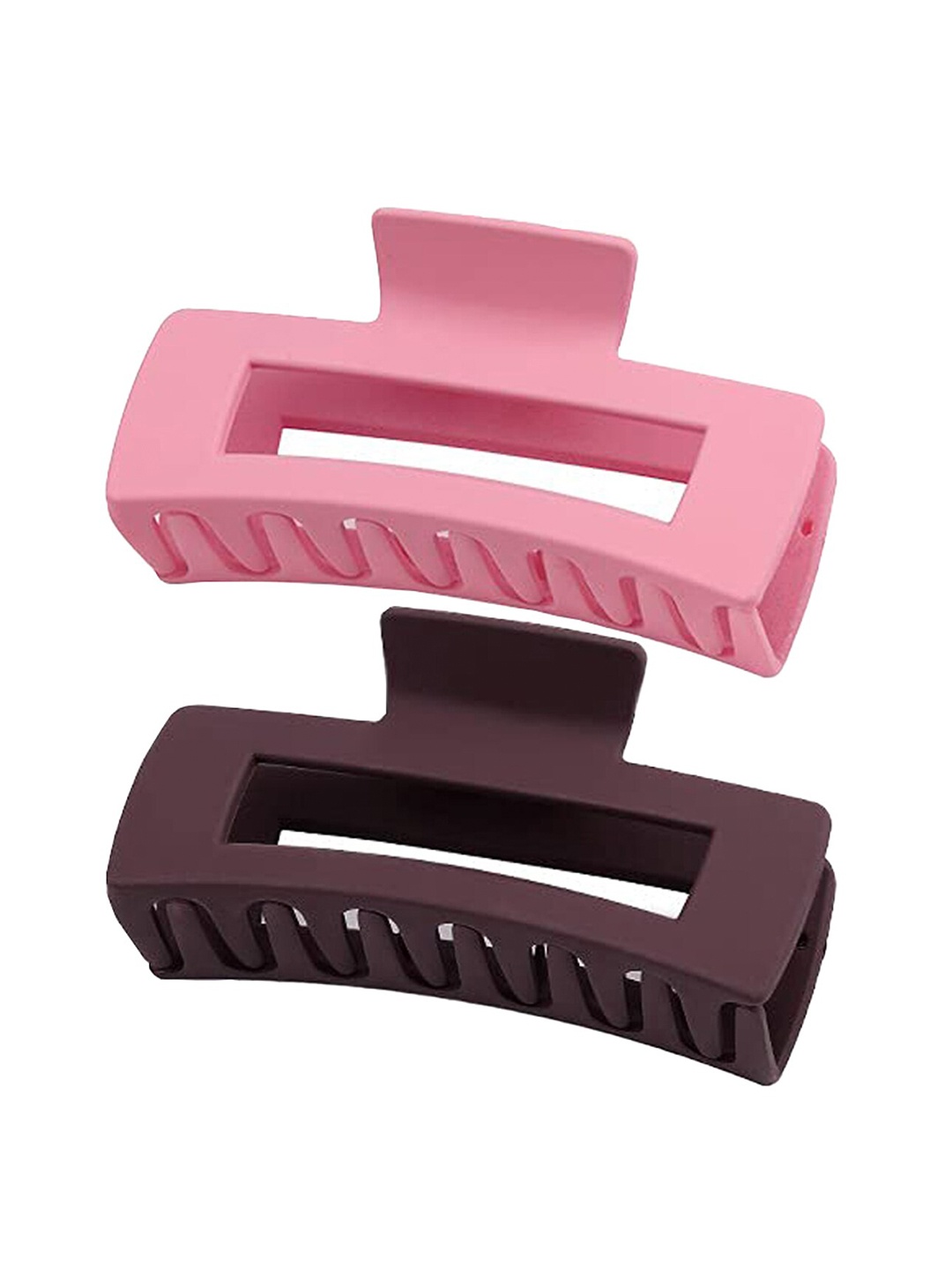 

Xivir Set of 2 Rectangular Claw Clips, Pink