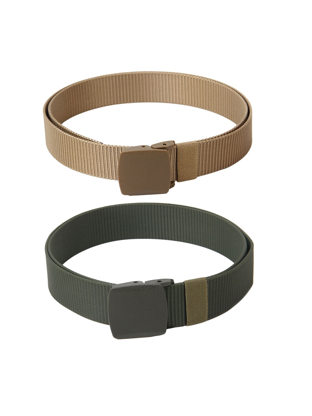 

Calvadoss Boys Textured 2 Belts, Beige