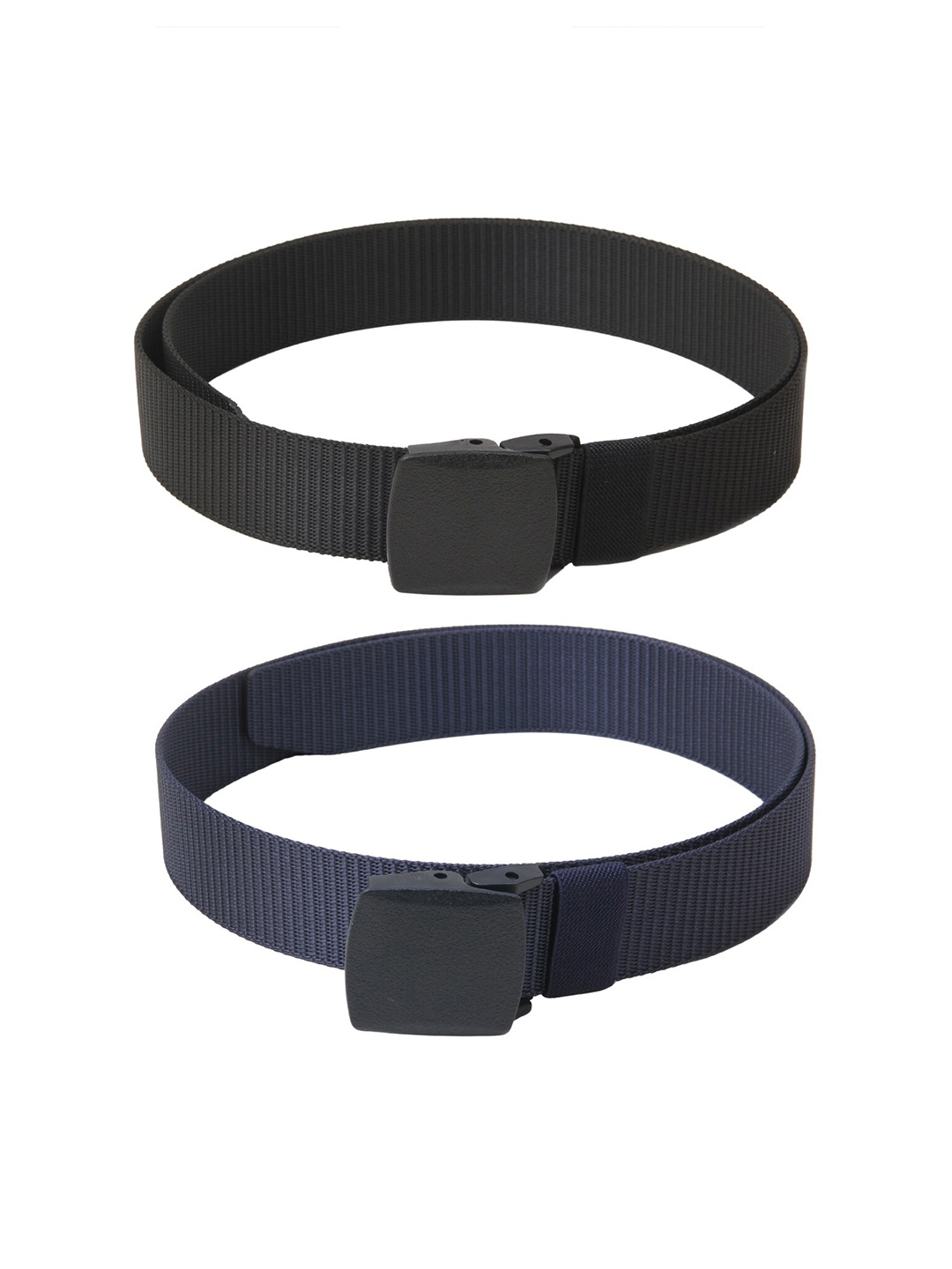 

Calvadoss Boys Textured 2 Belts, Black