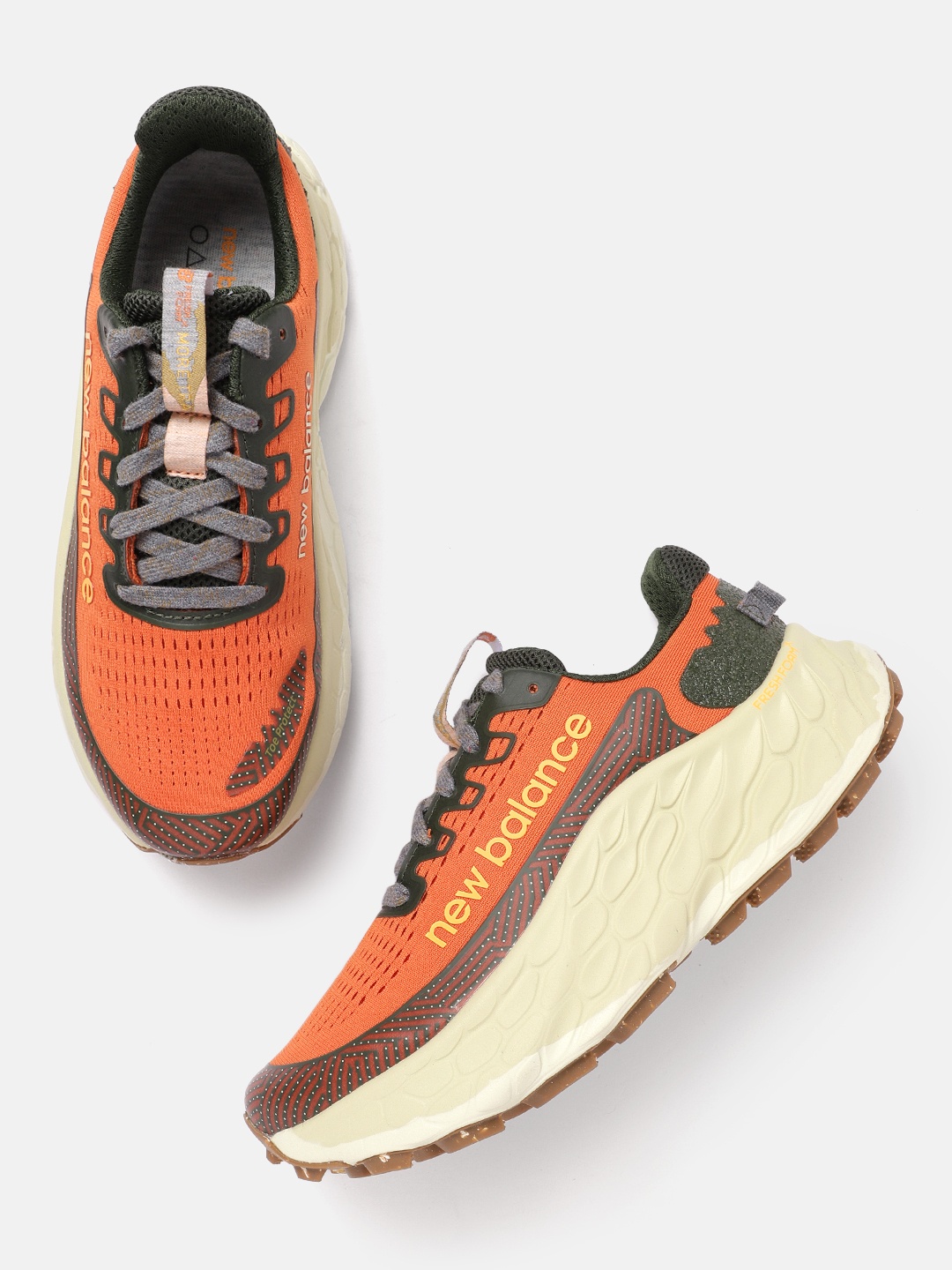 

New Balance Men Woven Design More TR Running Shoes, Orange