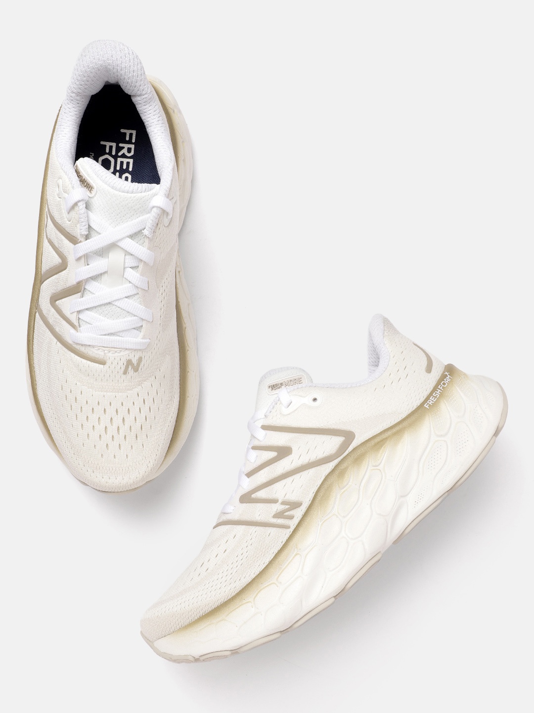 

New Balance Women MORE Running Shoes, Off white