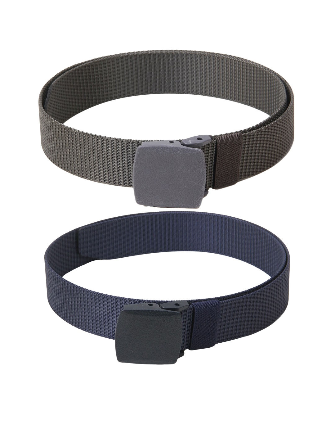 

Calvadoss Girls Set of 2 Textured Belts, Grey