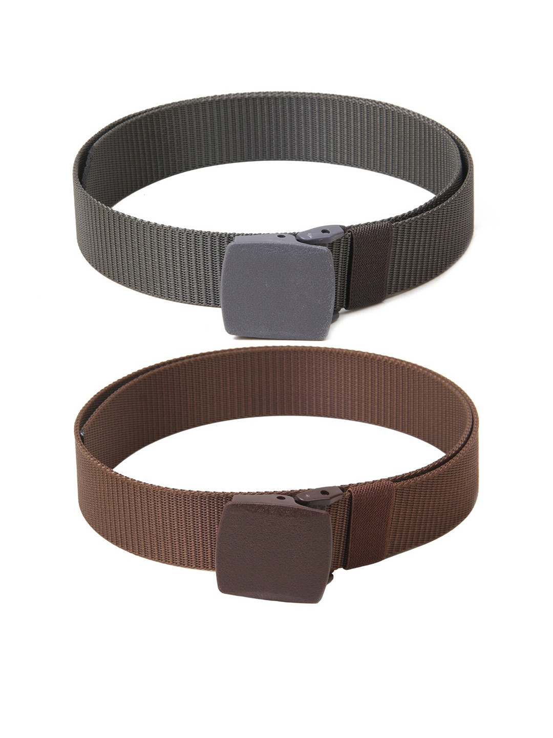 

Calvadoss Girls Textured 2 Belts, Brown