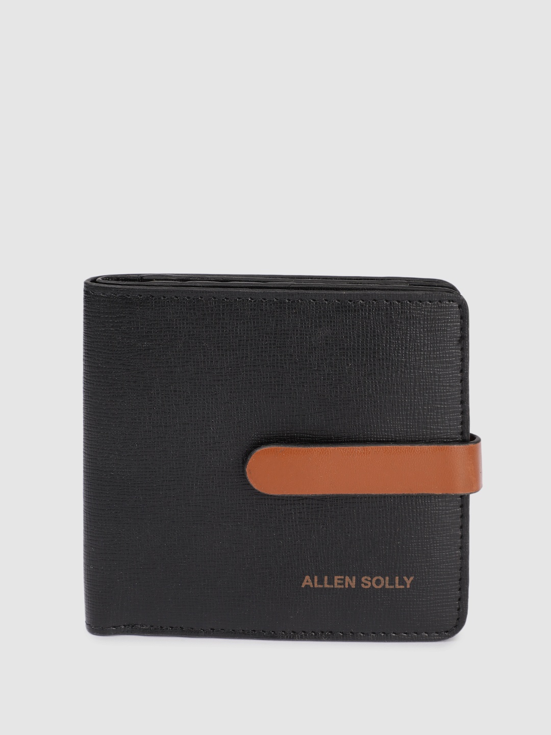 

Allen Solly Women Textured Two Fold Wallet, Black