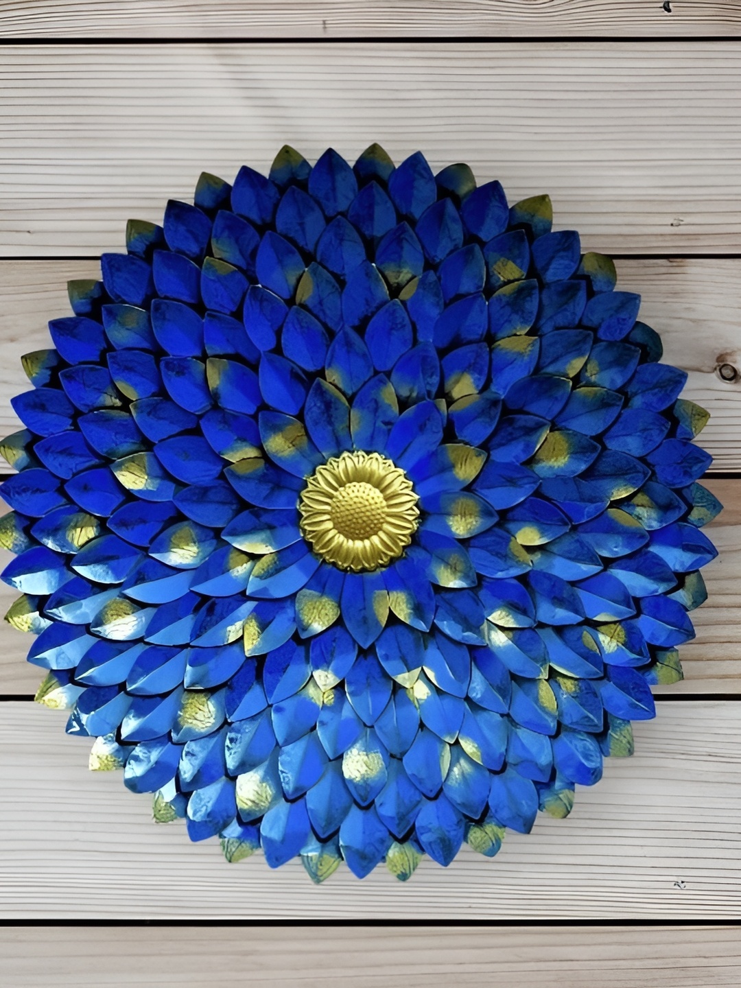 ANSHIKA INTERNATIONAL Blue & Beige Flower Hanging Wall Decor