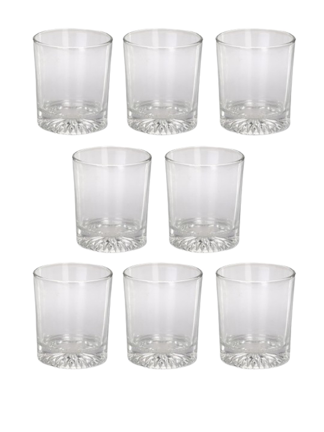 

1ST TIME Transparent 8 Pieces Dishwasher Safe Water Glasses 300 ml Each