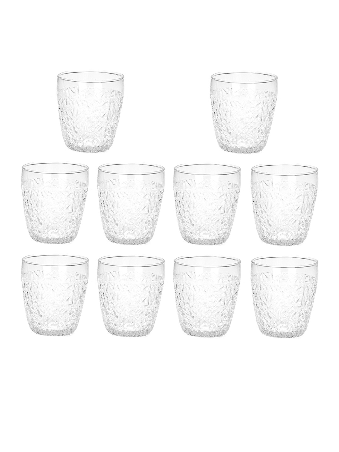 

1ST TIME Transparent 10 Pieces Water Glass 200 ml